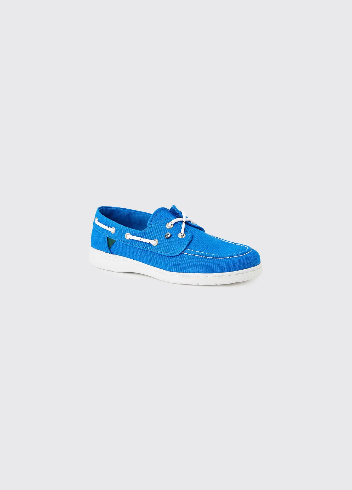 Biarritz Canvas Boat Shoe - Blue Mist