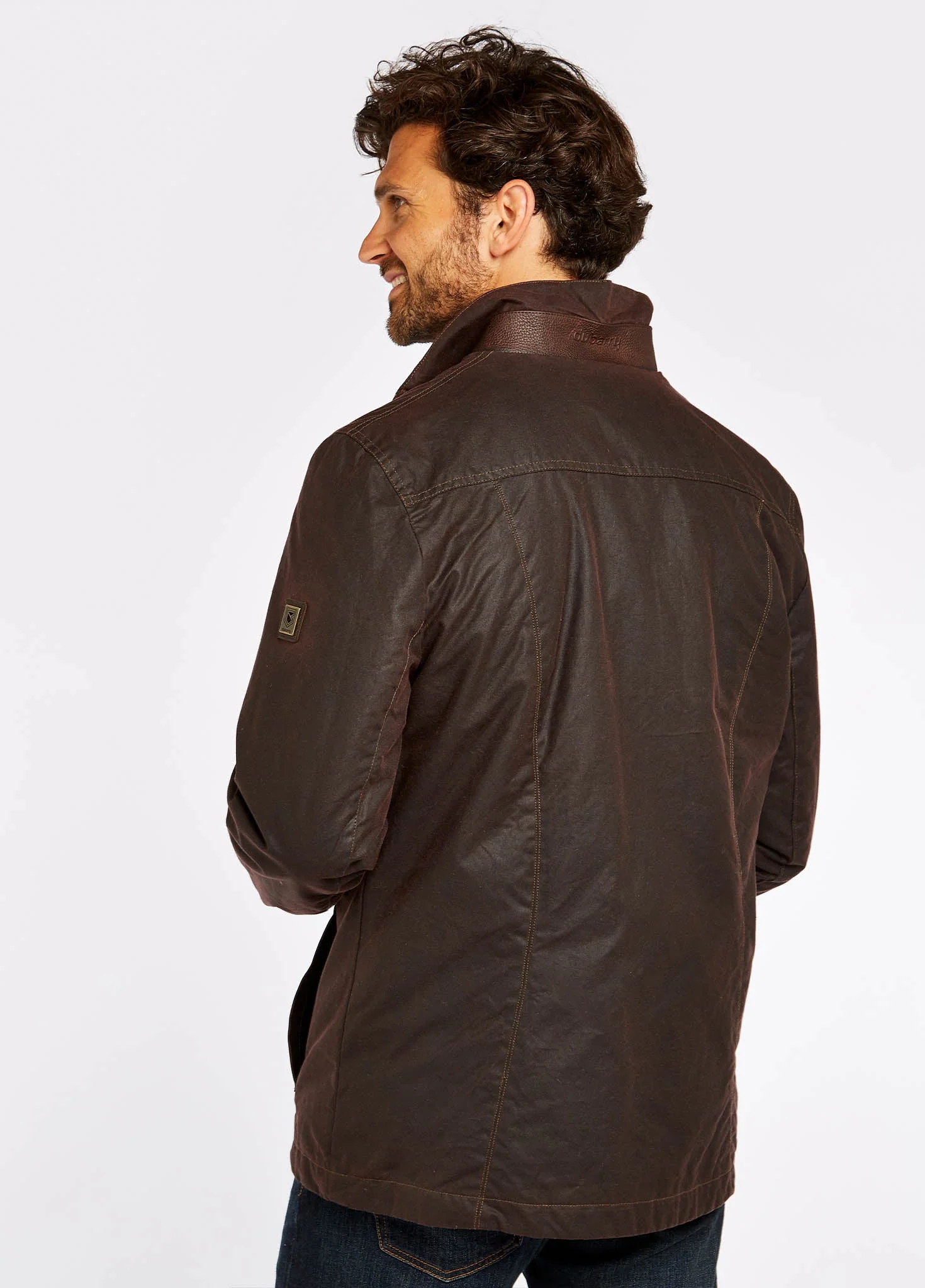 Carrickfergus Men's Waxed Cotton Jacket - Java