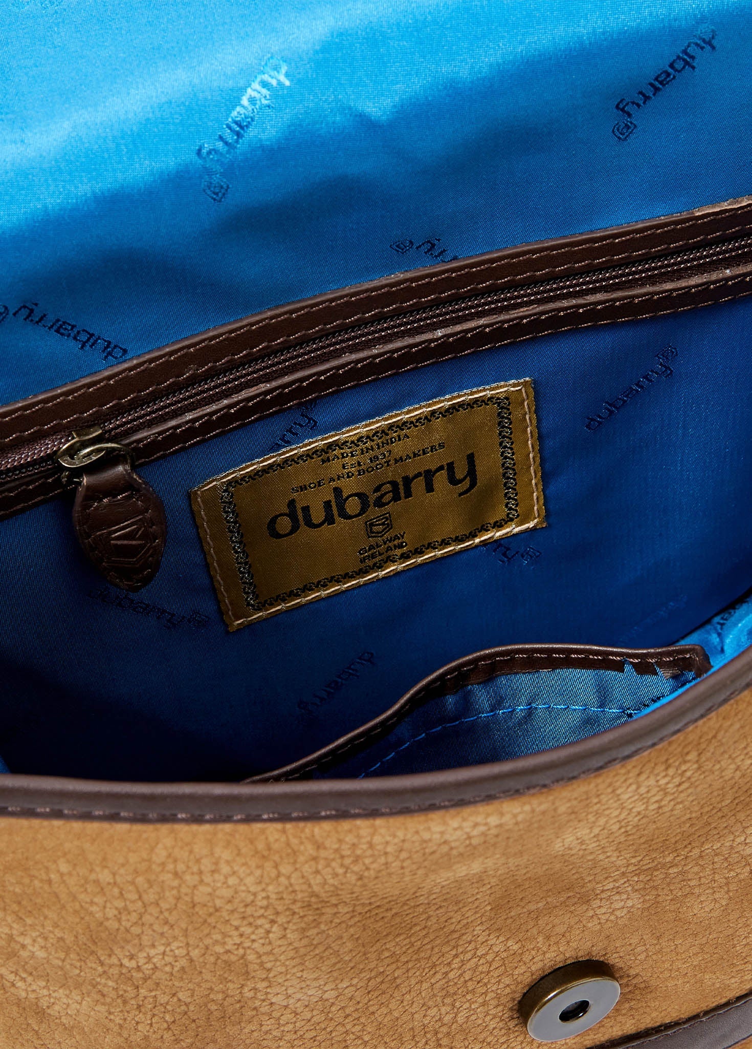 Clara Leather Saddle Bag - Brown