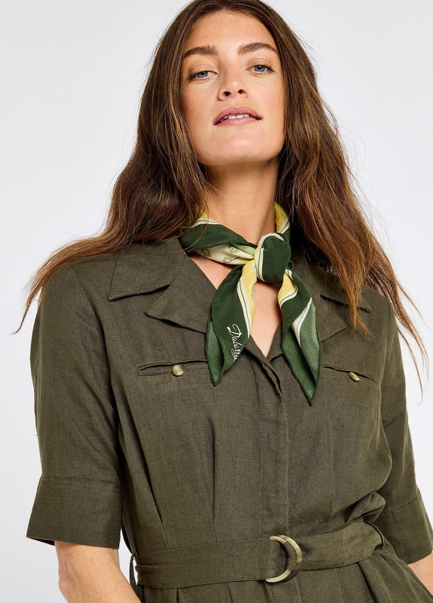 Gaynor Ladies' Linen Dress - Khaki