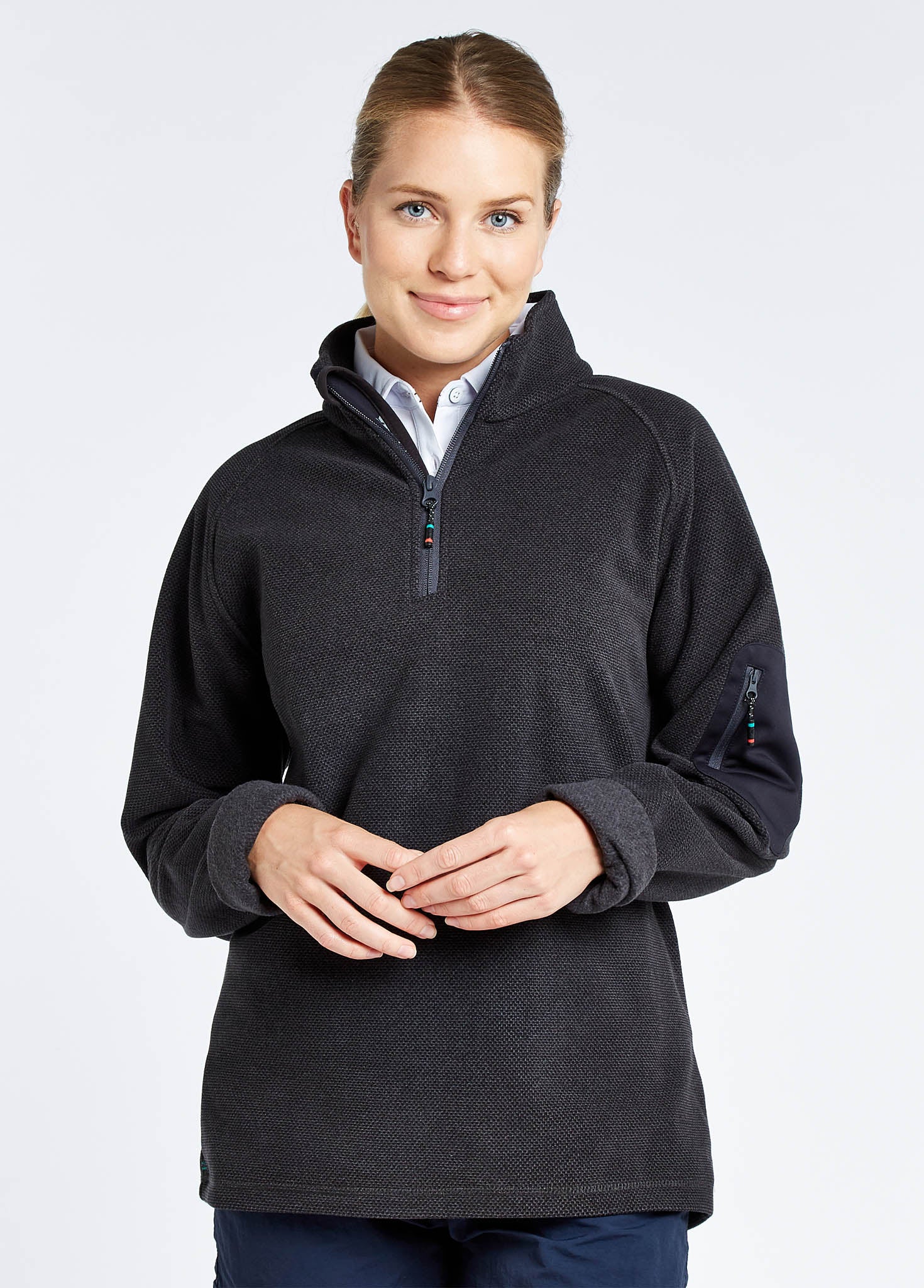 Monaco Ladies' Quarter-zip Fleece - Graphite
