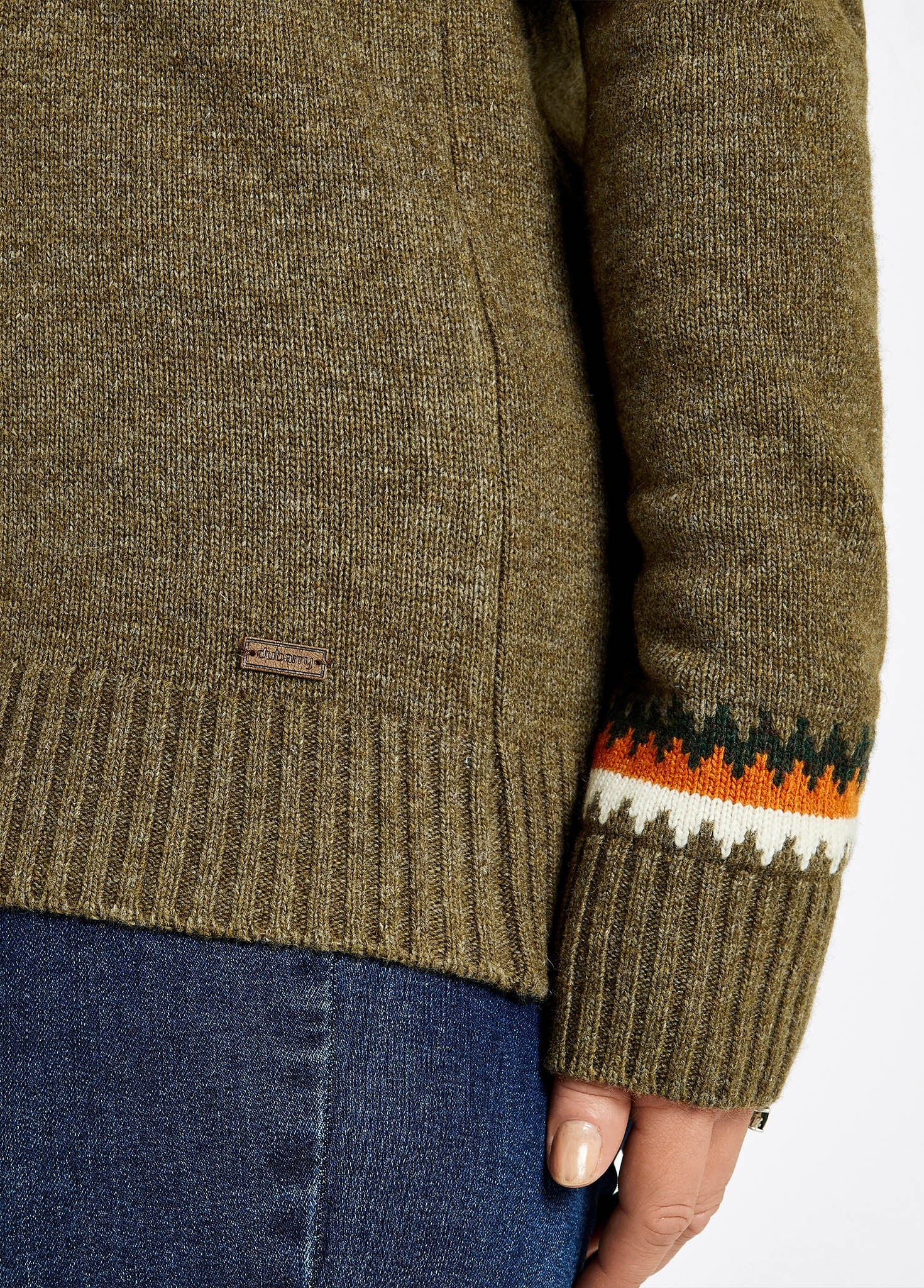 Riverdale Fair Isle Sweater - Dusky Green