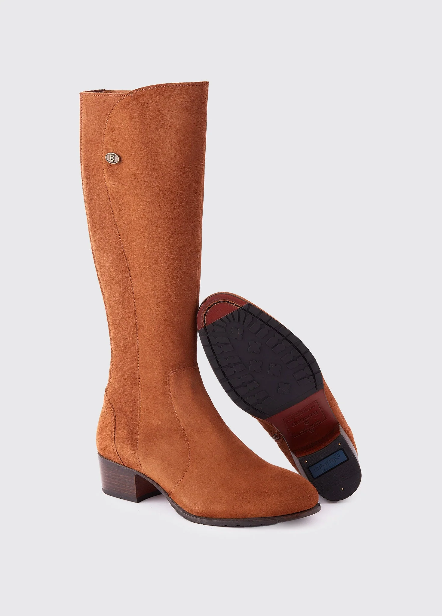 Downpatrick Knee High Suede Boot - Camel