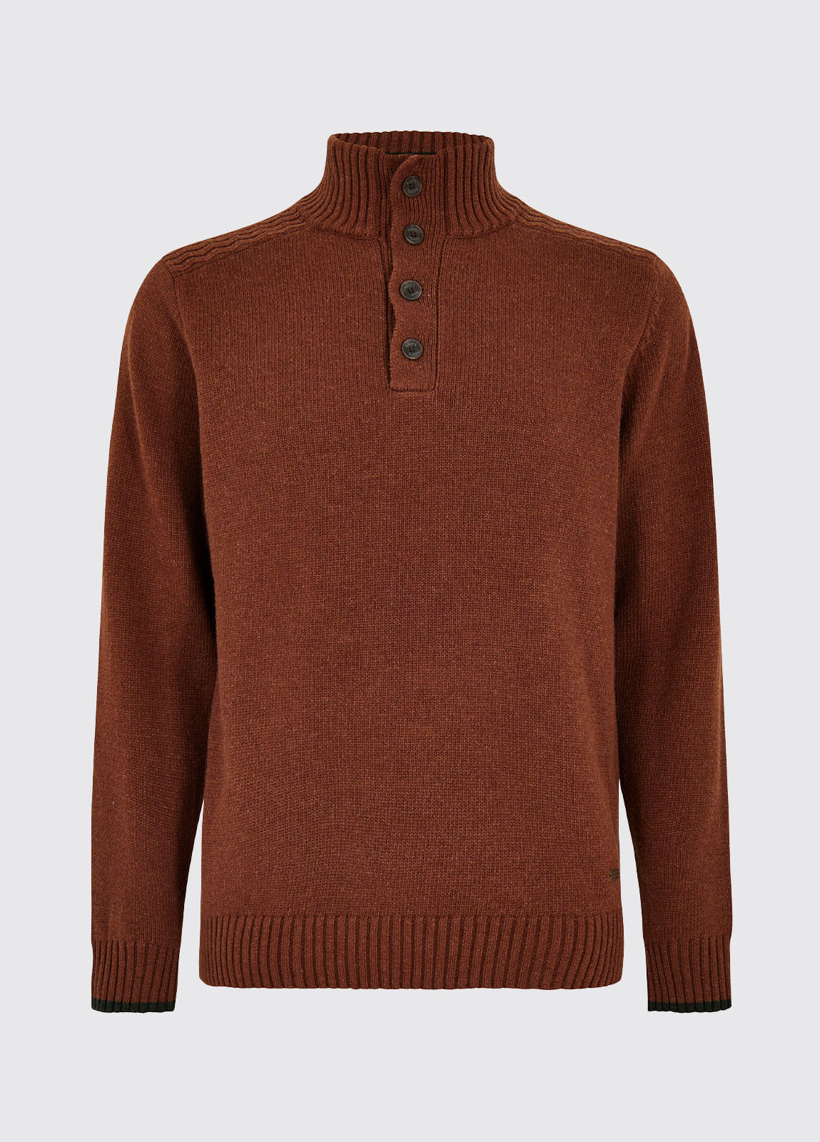 Parkplace Men's Button Neck Sweater - Russett - Sample