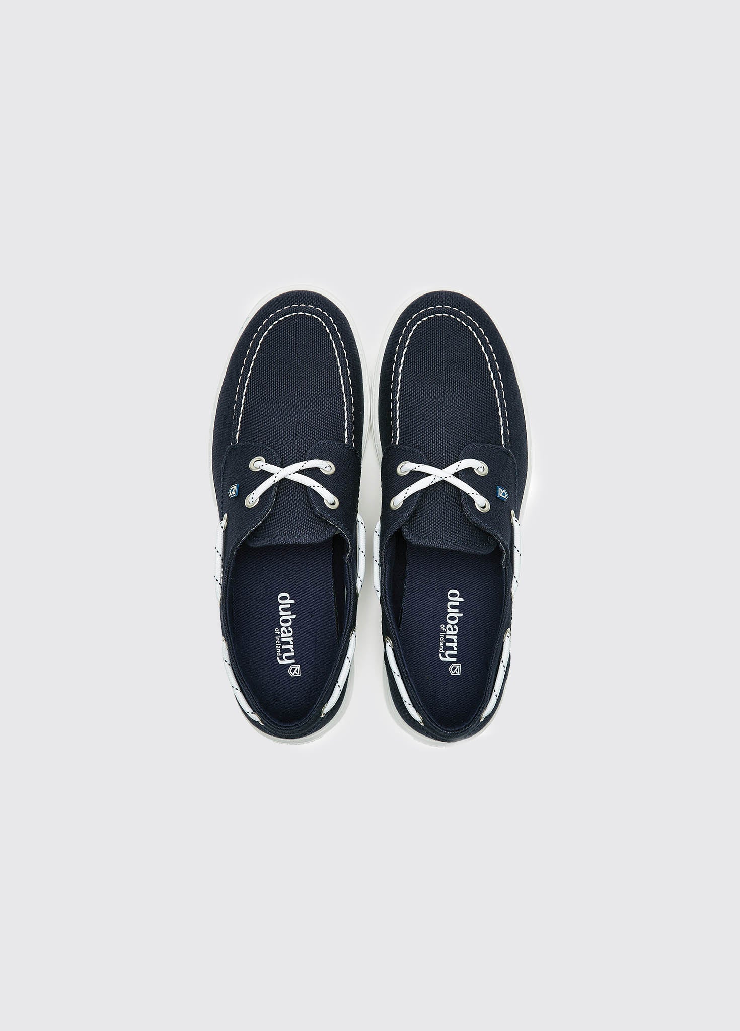 Biarritz Canvas Boat Shoe - Navy