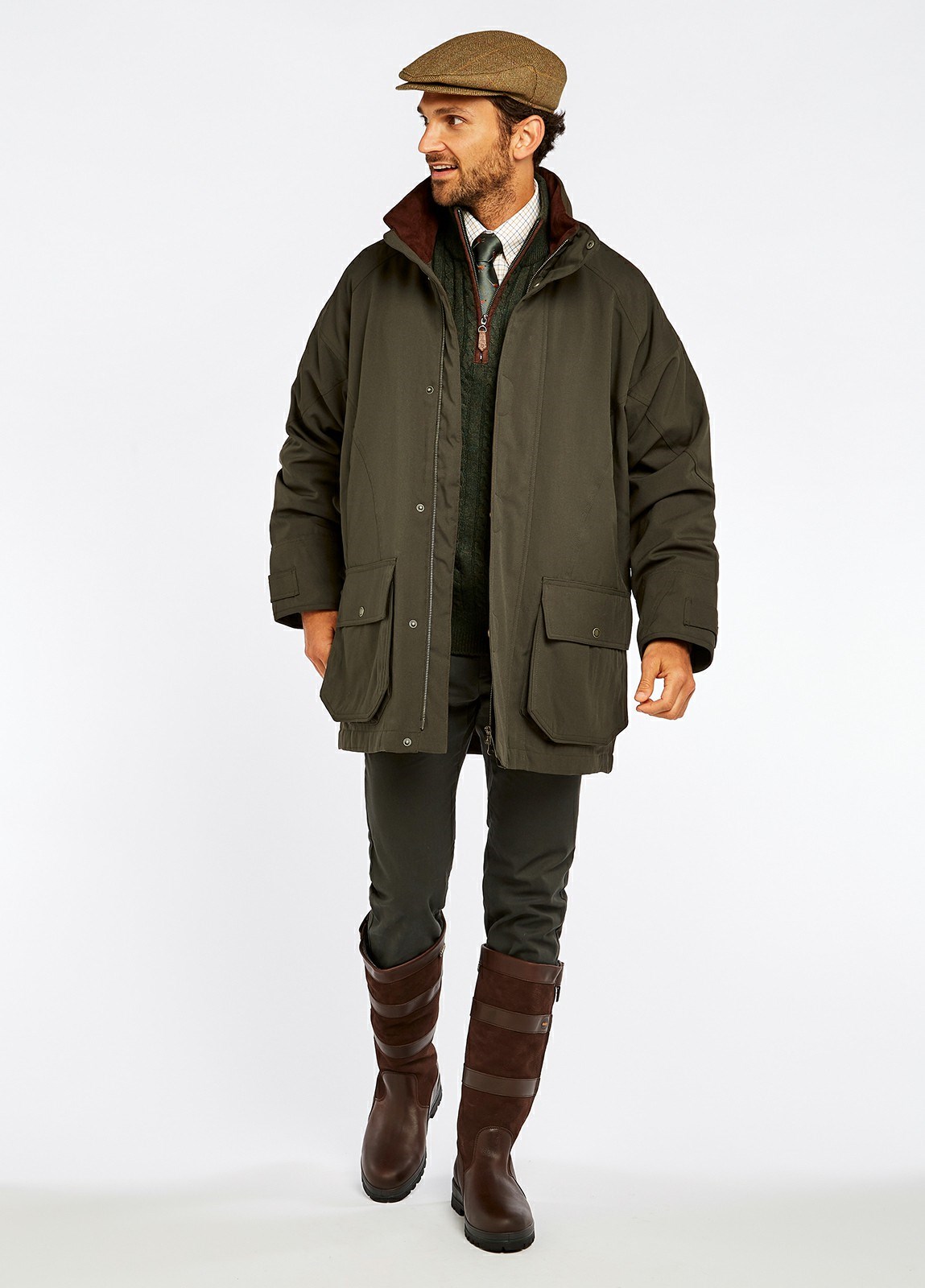 Dubarry Rosleague Shooting Coat Men's Jackets Dark Green