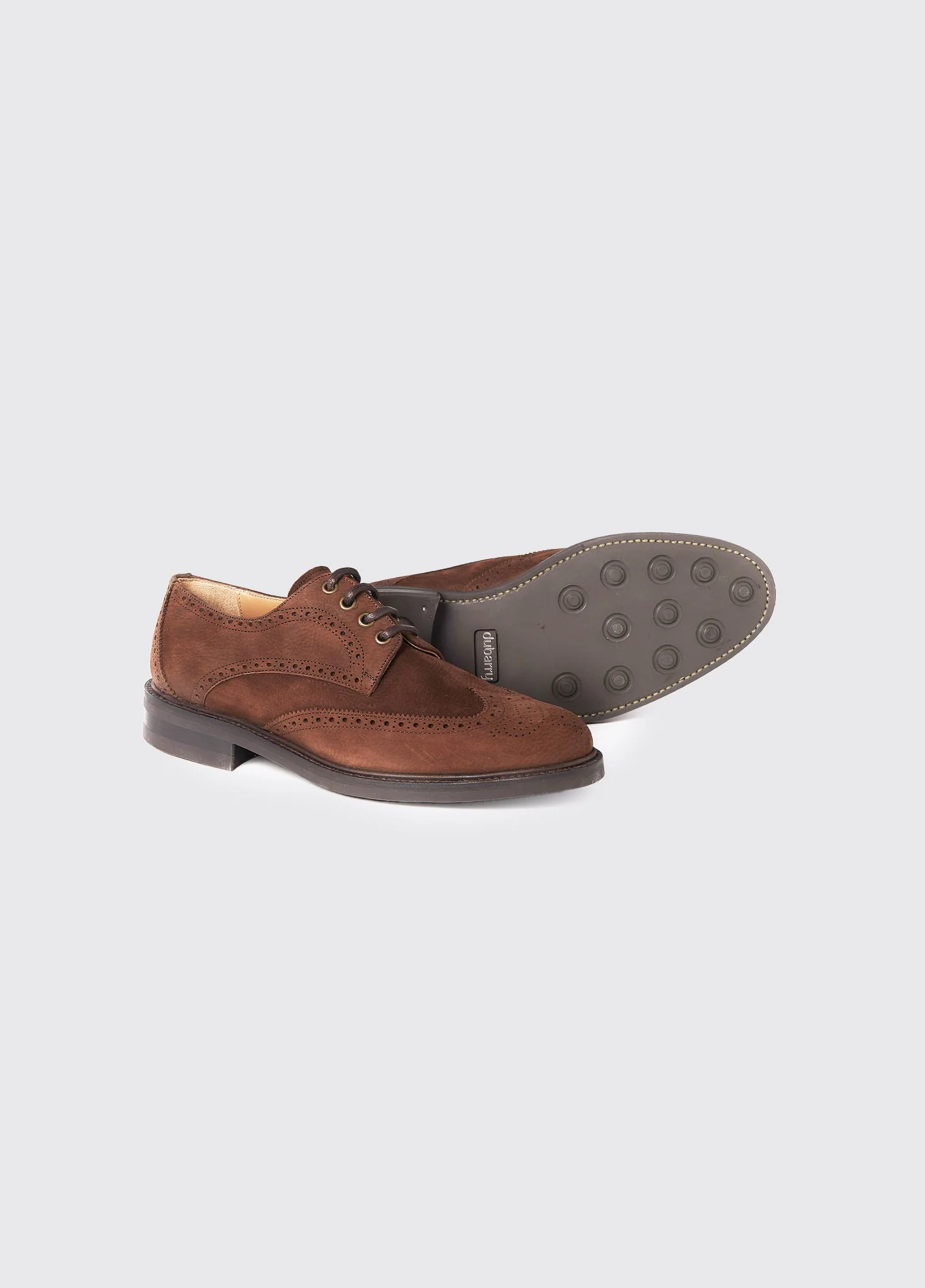 Derry Goodyear Brogue Shoes - Walnut