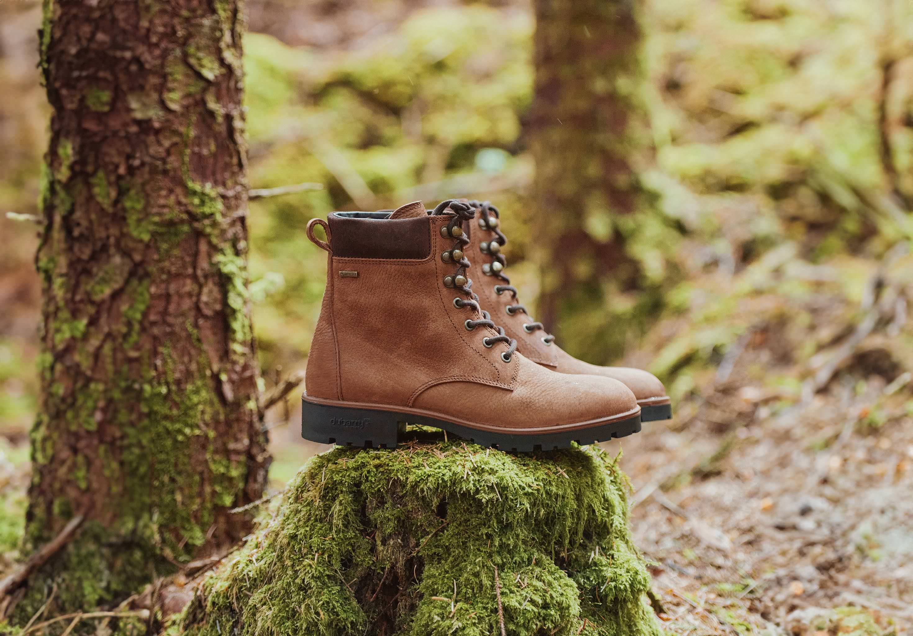 Strokestown Lace Up Ankle Boots - Brown