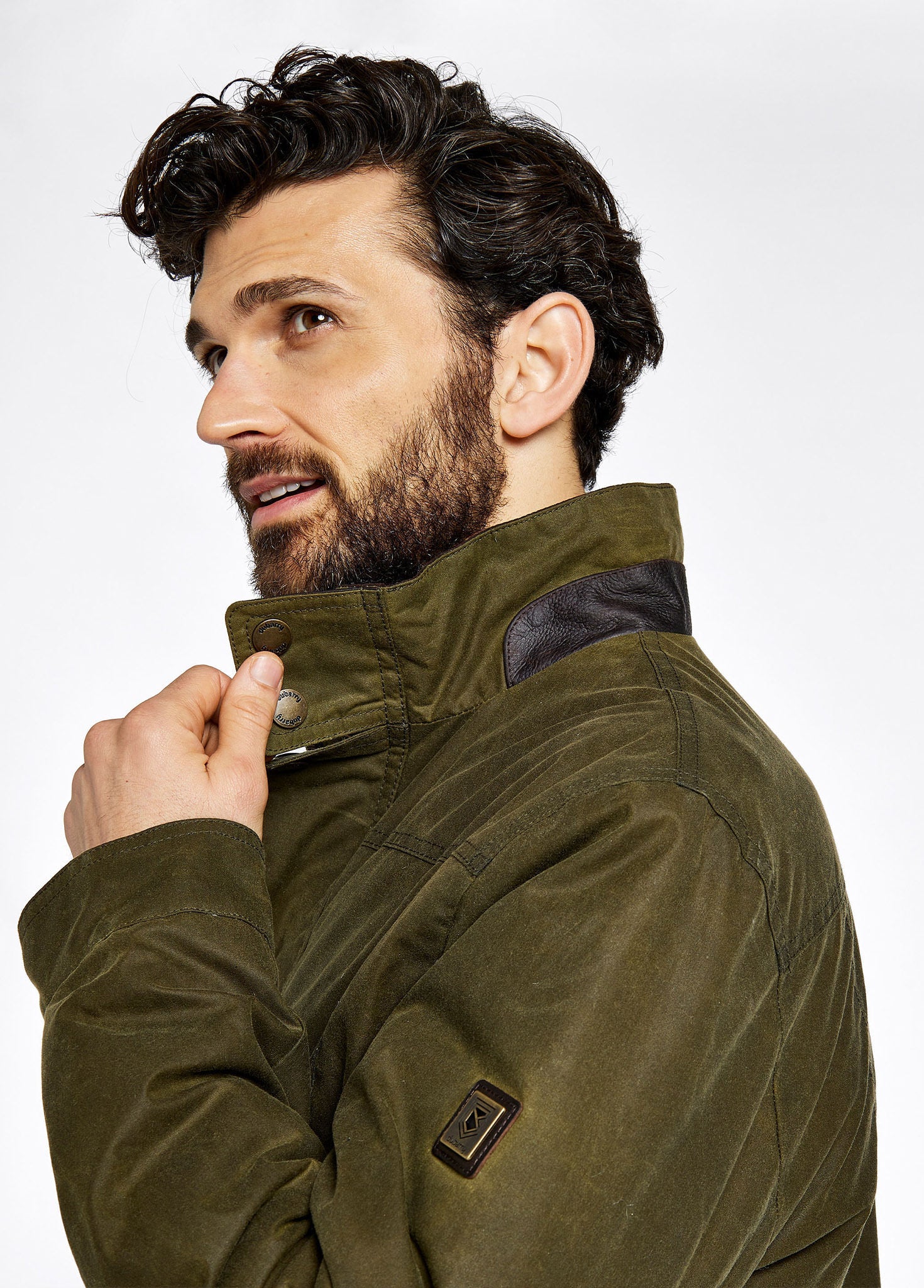 Carrickfergus Men's Waxed Cotton Jacket - Fennel