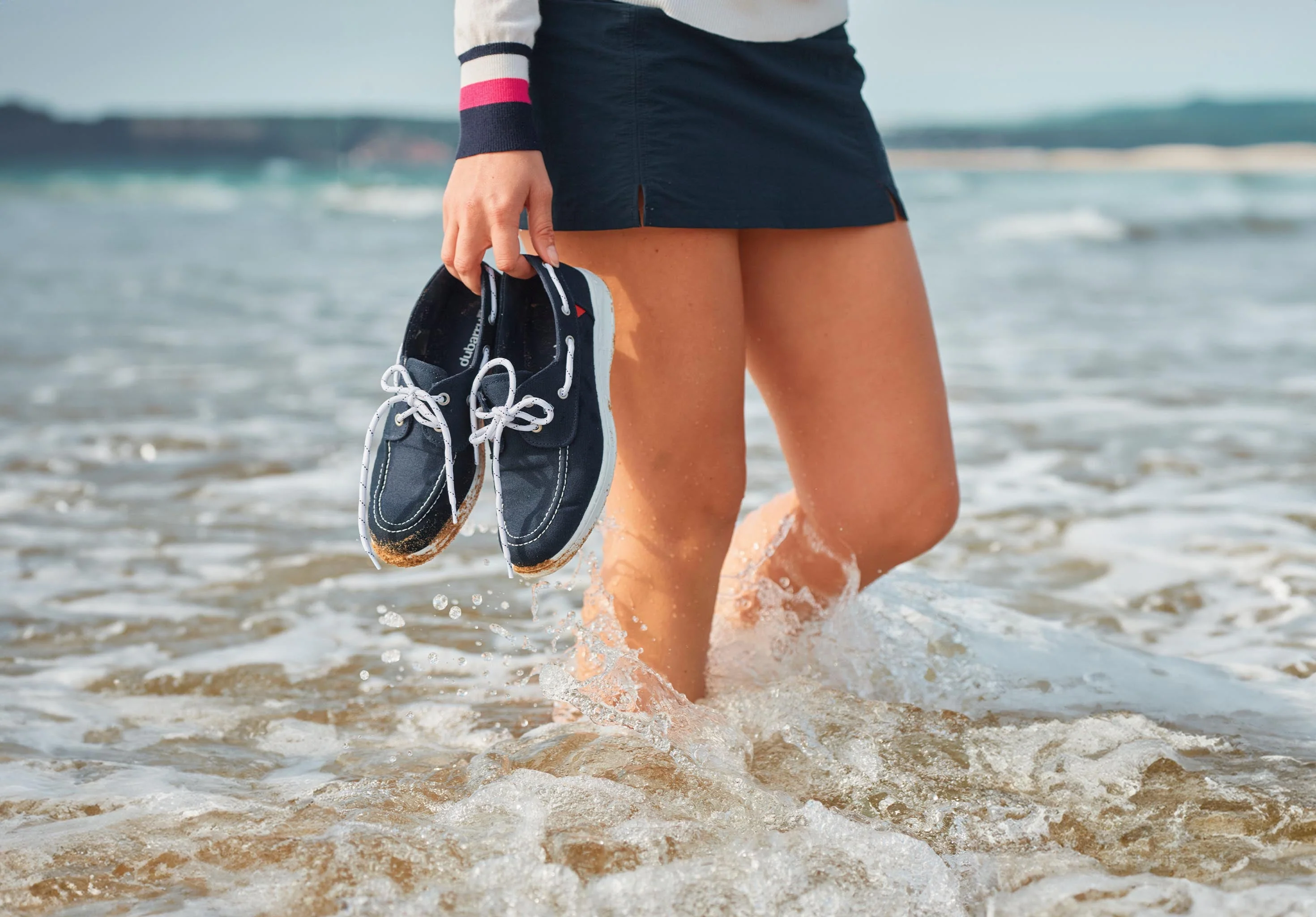 Biarritz Canvas Boat Shoe - Navy