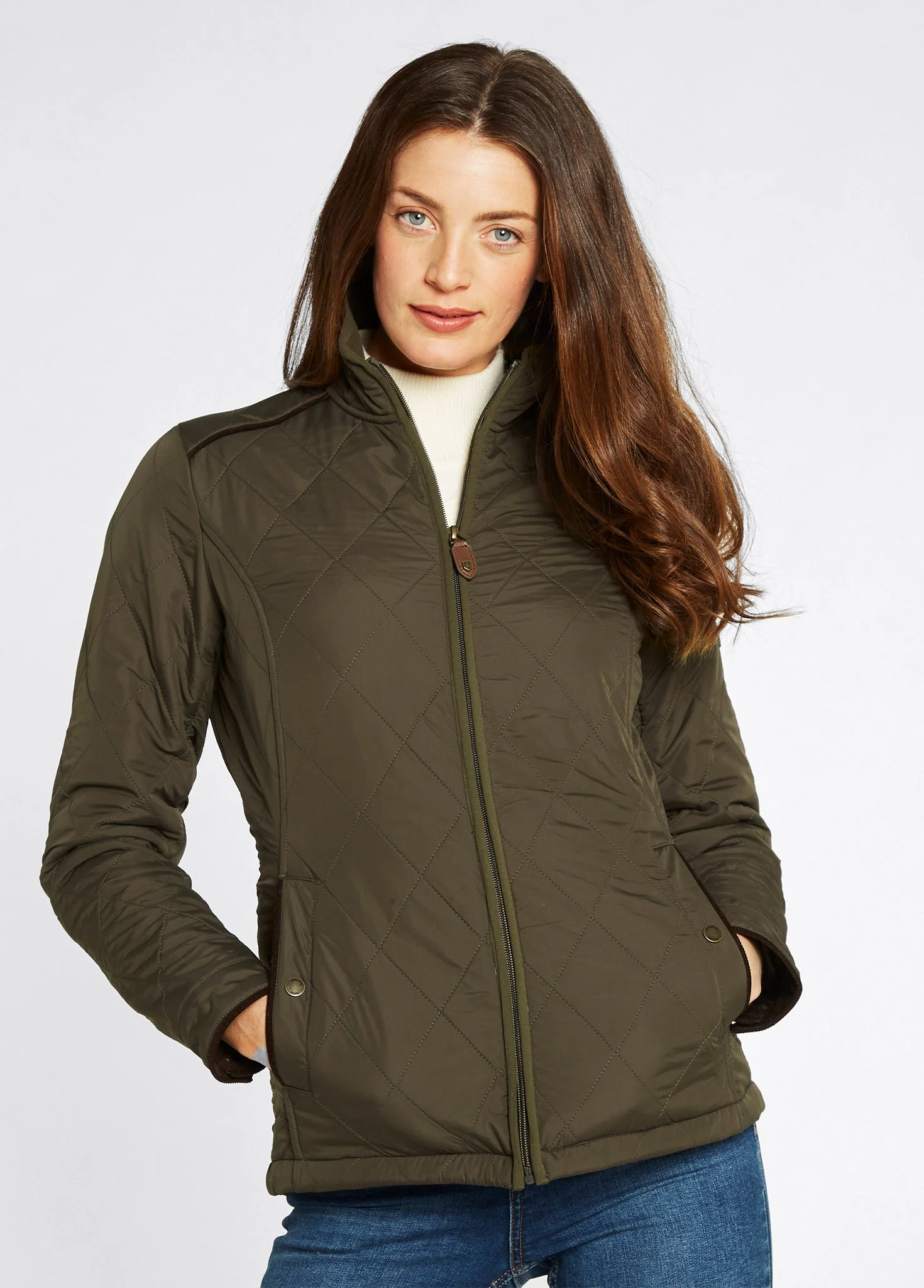 Glenfarne Women's Quilted Jacket - Olive
