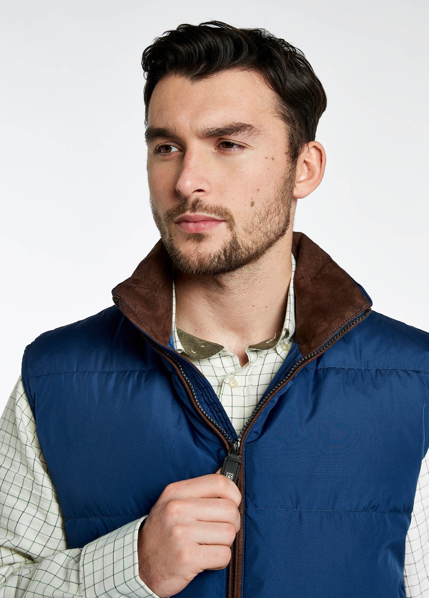 Graystown Men's Down-filled Vest - Peacock Blue