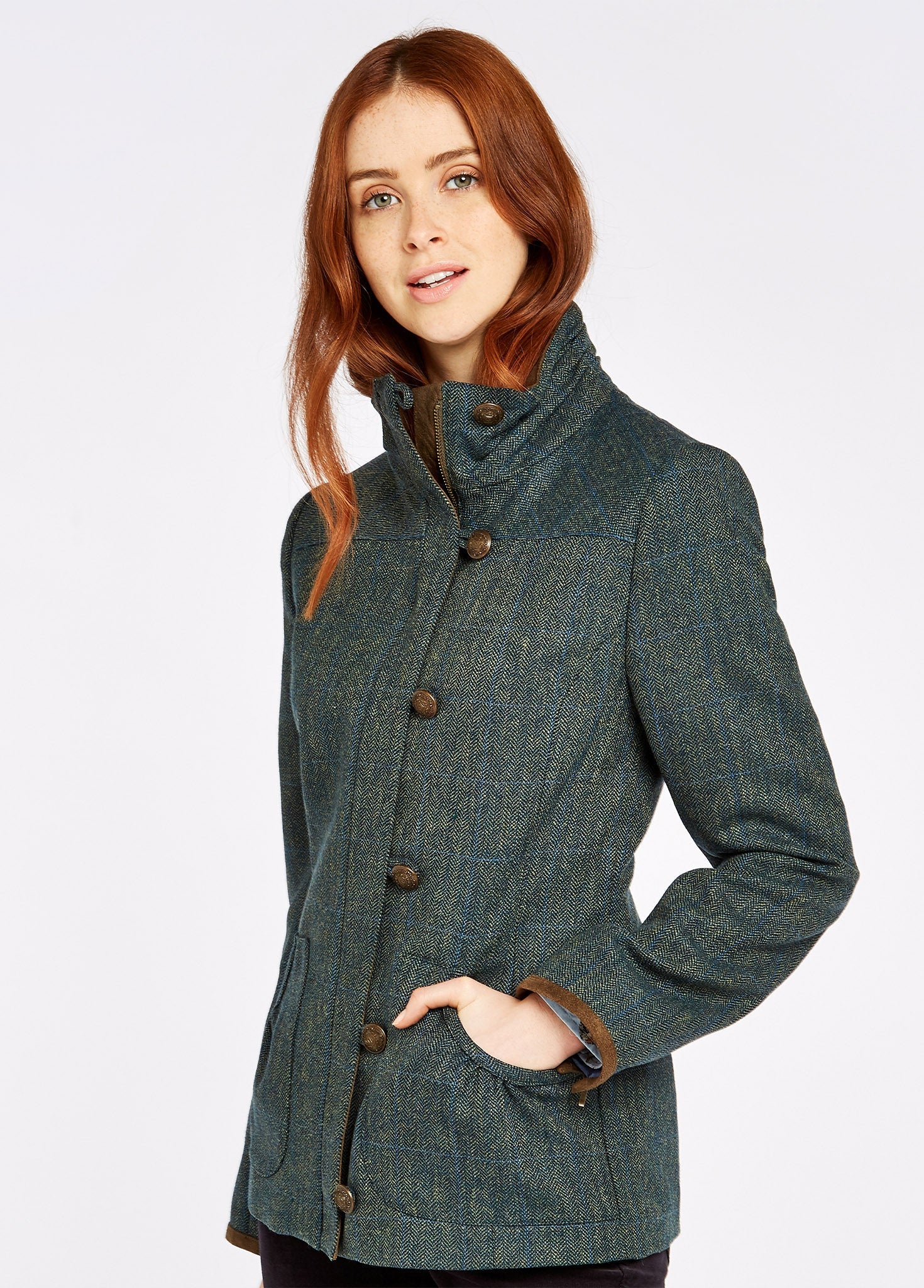 Bracken Tweed Coat - Mist