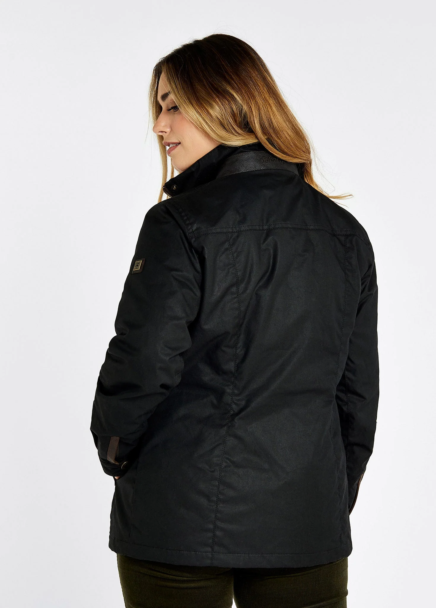 Mountrath Ladies Waxed Cotton Jacket - Black