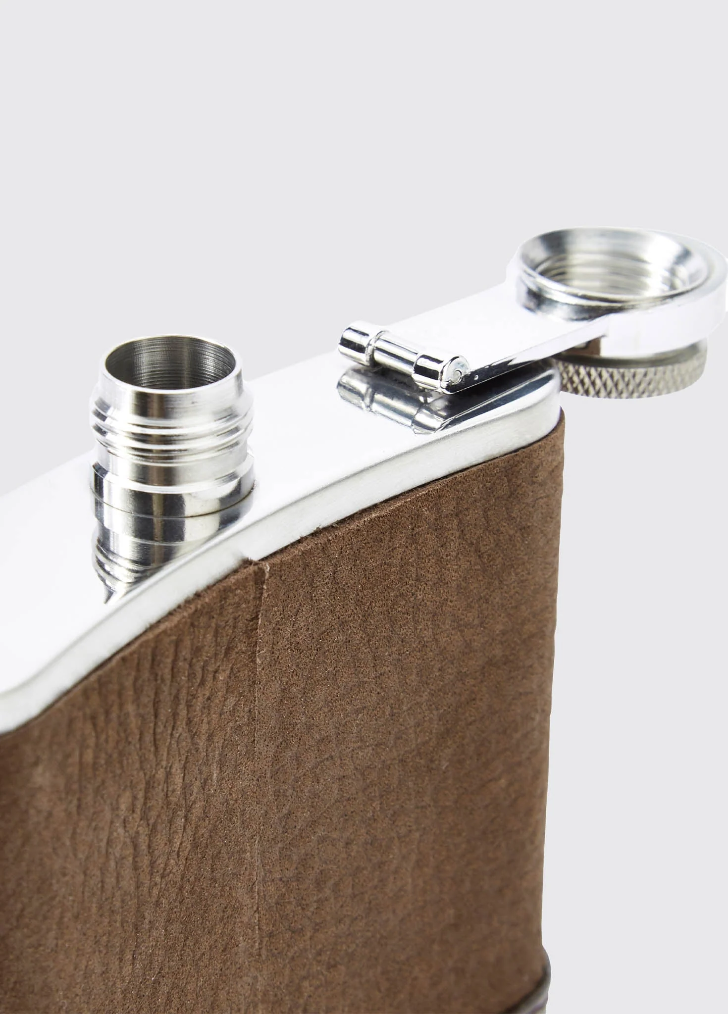 Rugby Hipflask - Walnut