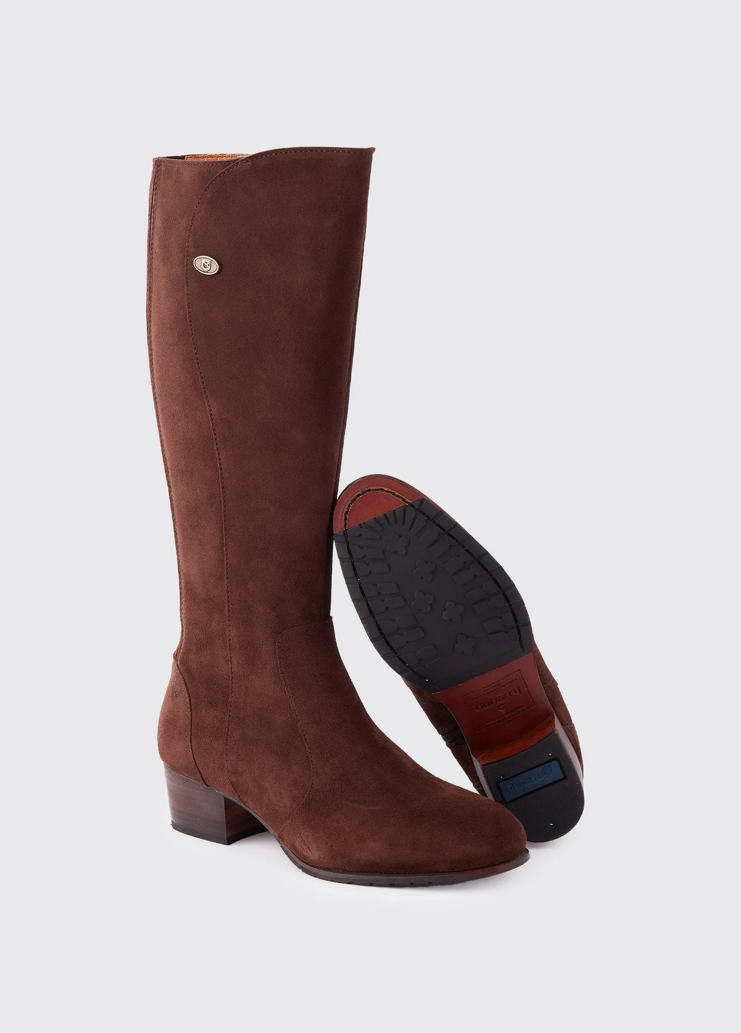 Downpatrick Knee High Suede Boot - Cigar