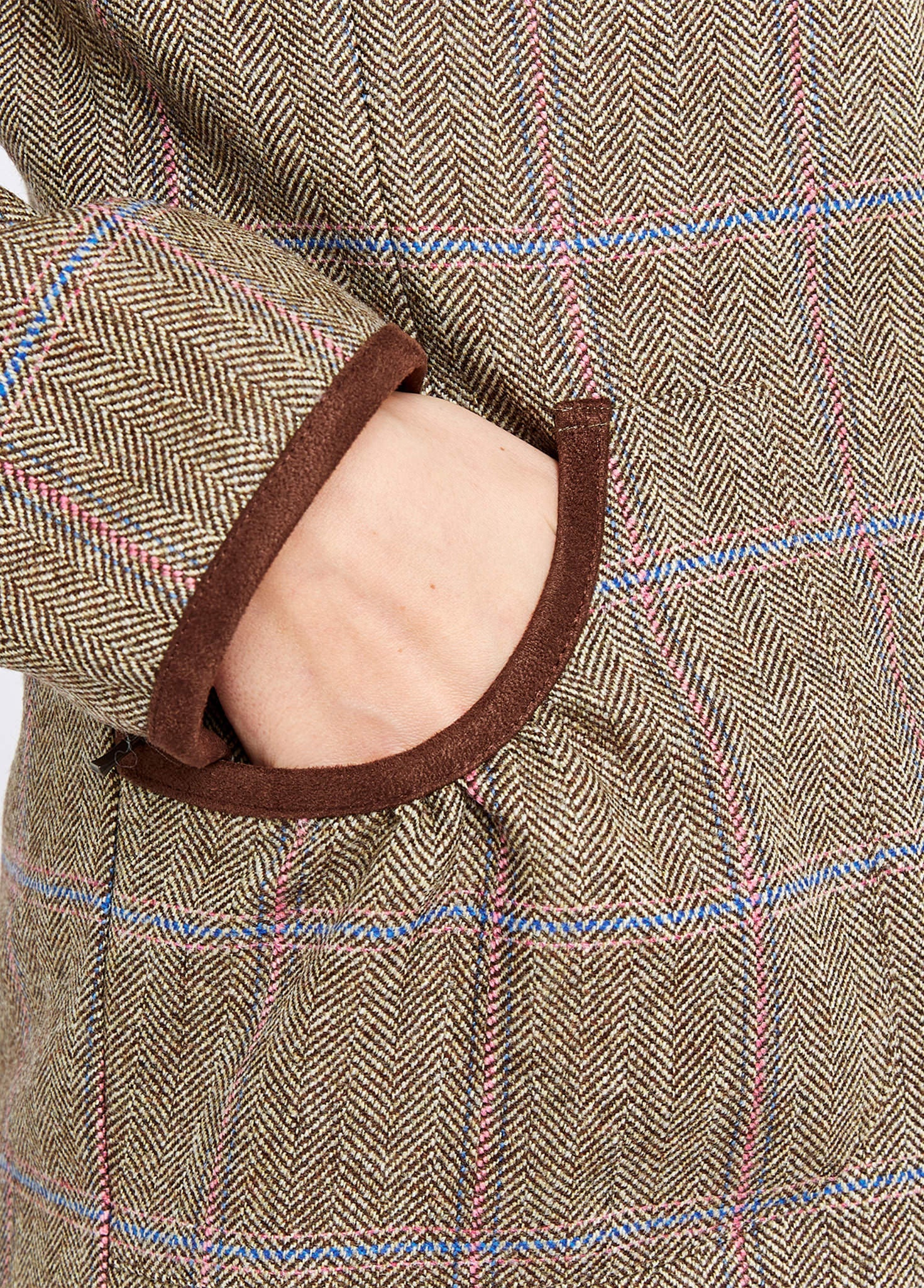 Bracken Tweed Coat - Woodrose