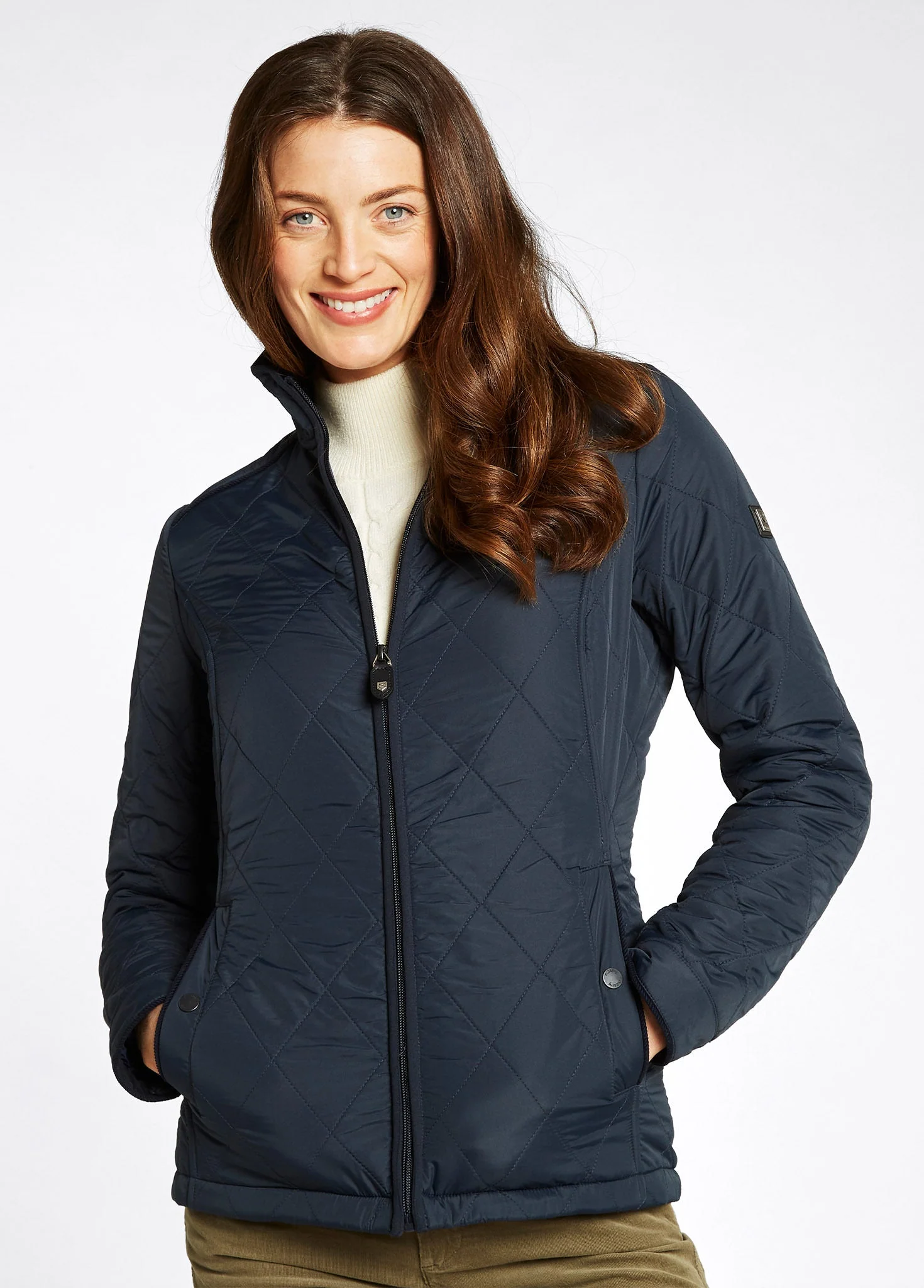 Glenfarne Women's Quilted Jacket Navy