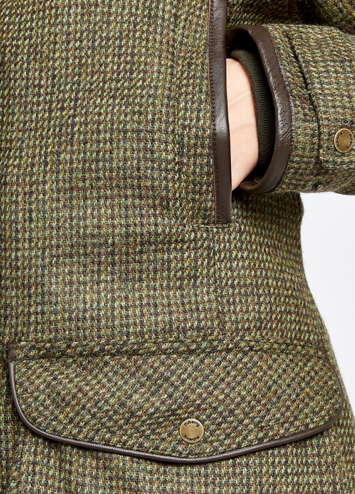 Dubarry Ballynahinch Tweed Shooting Women's Jackets Olive
