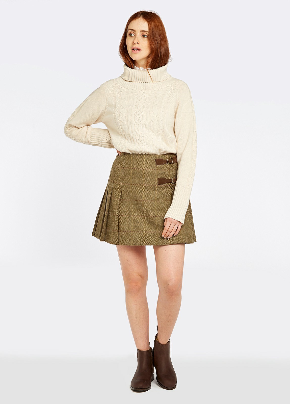 Dubarry Blossom Tweed Women's Skirts Brown