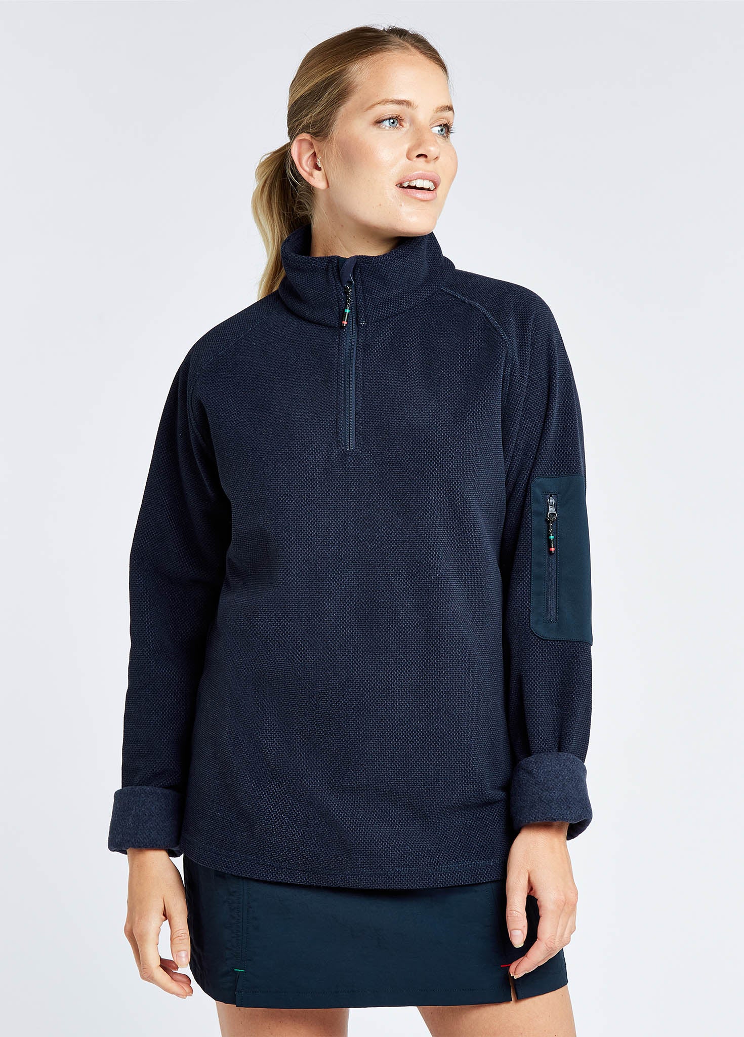 Monaco Ladies' Quarter-zip Fleece - Navy