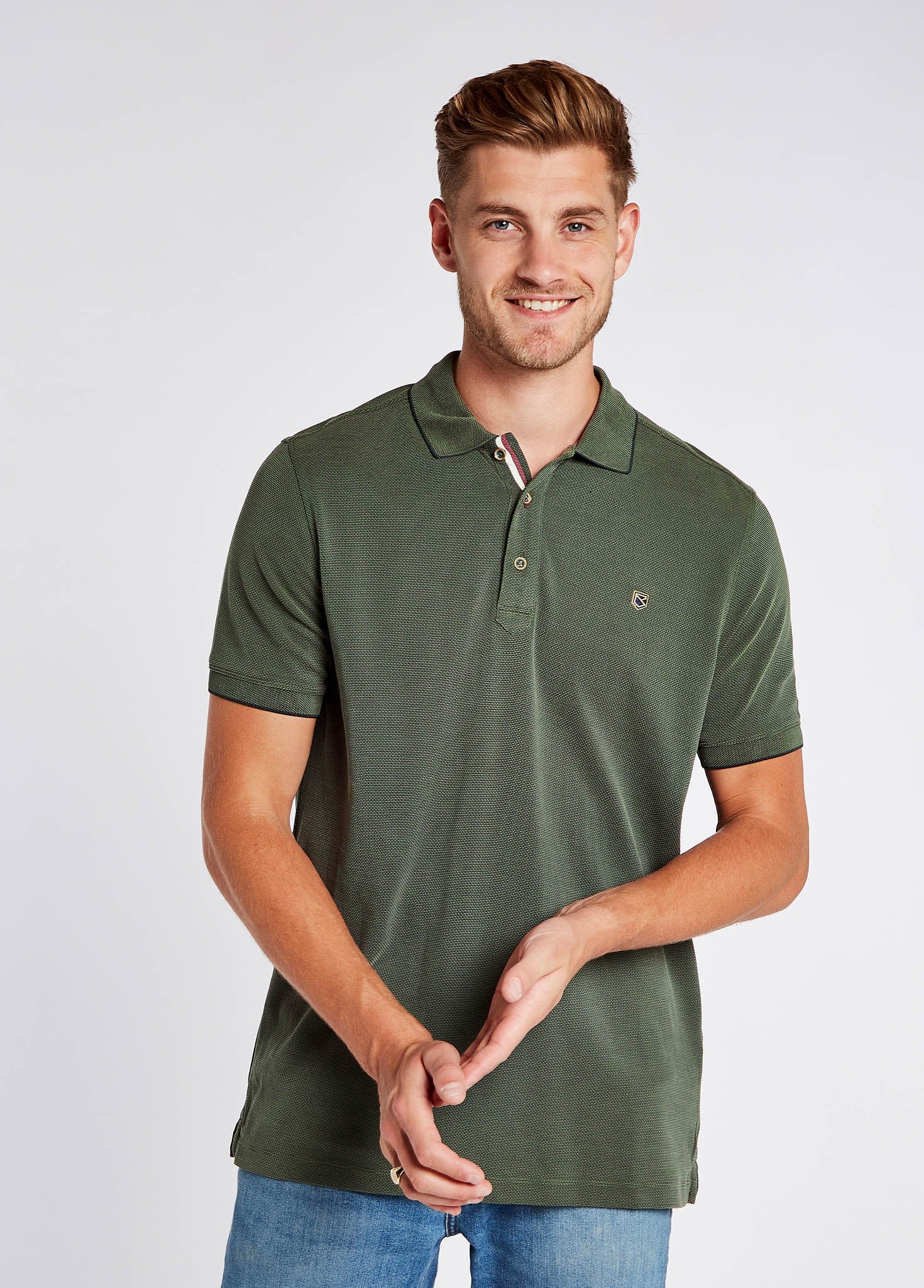 Morrison Men's Polo - Pesto