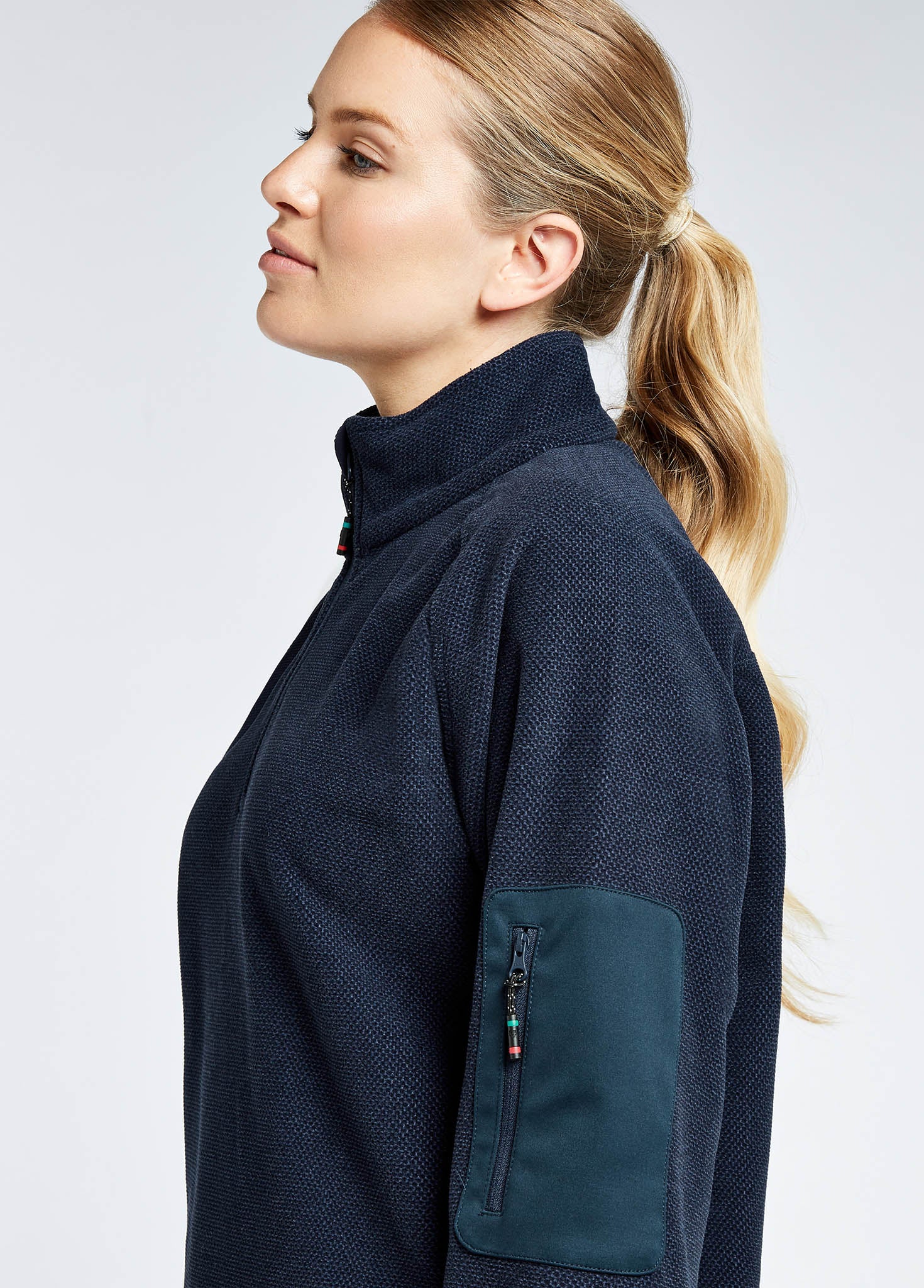 Monaco Ladies' Quarter-zip Fleece - Navy