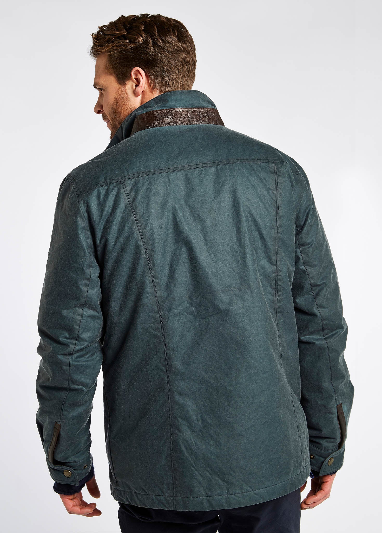 Carrickfergus Men's Waxed Cotton Jacket - Dark Pebble