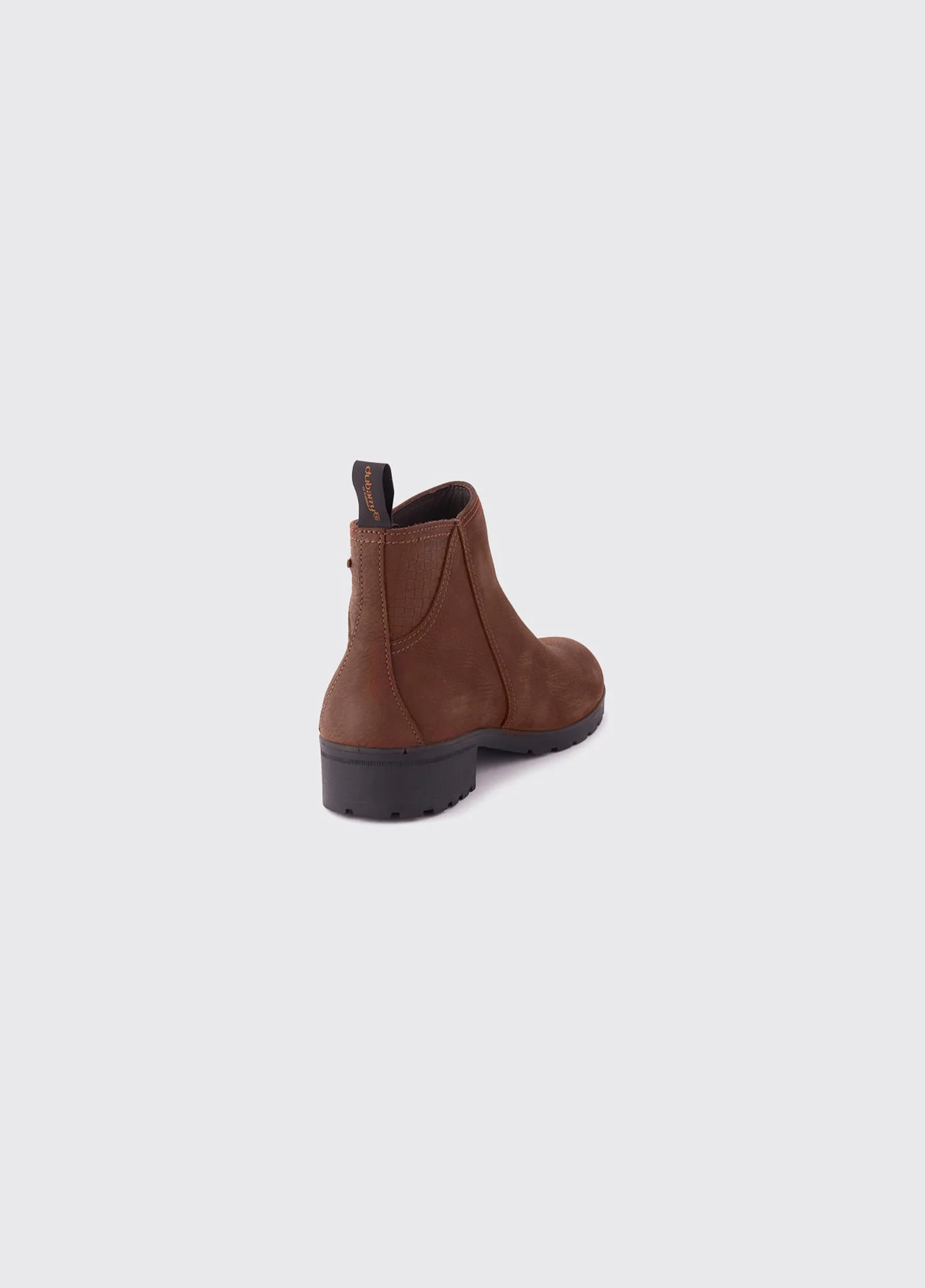 Carlow Side Zip Ankle Boot - Walnut