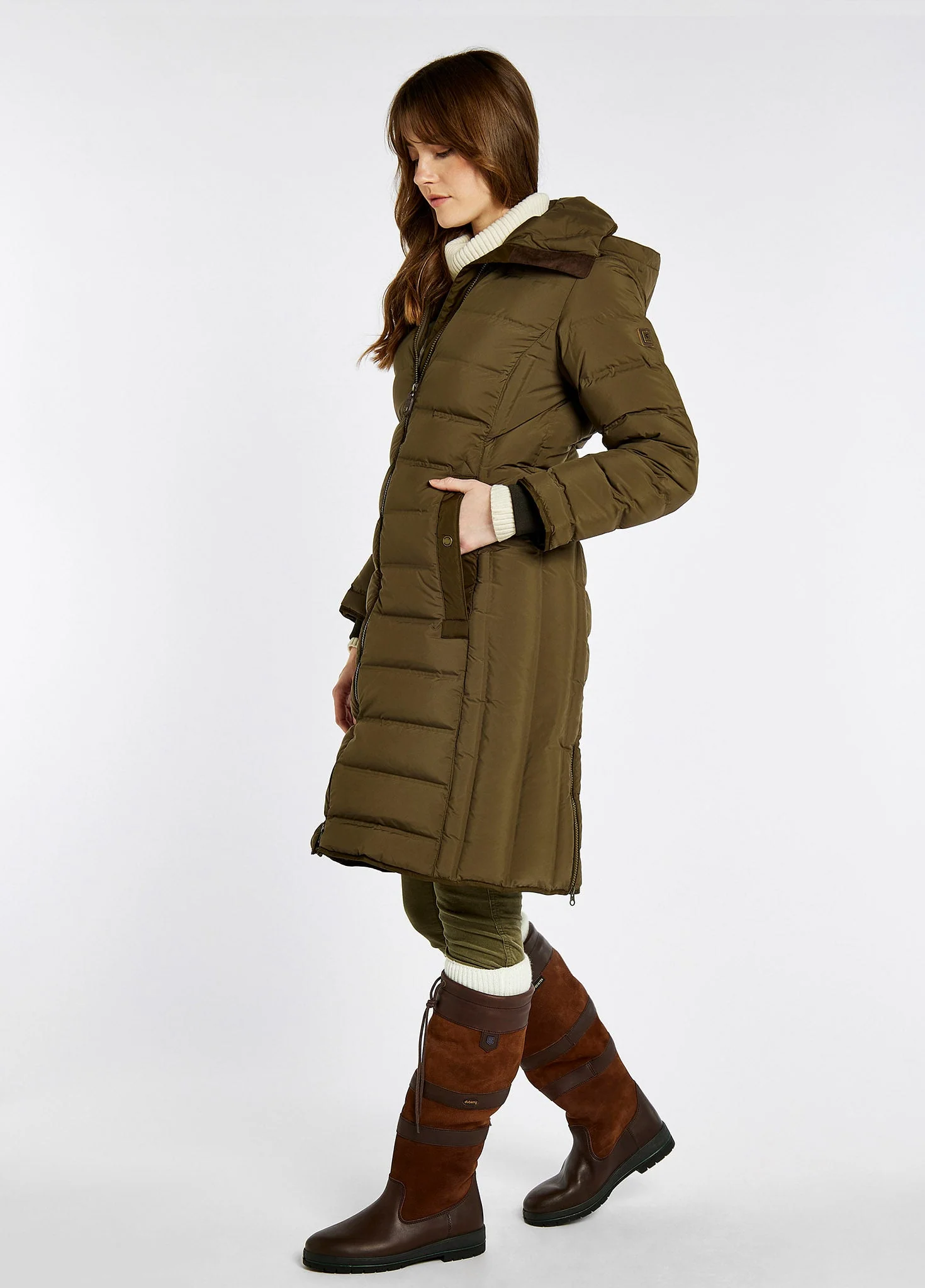 Meyers ladies' long length coat - Breen