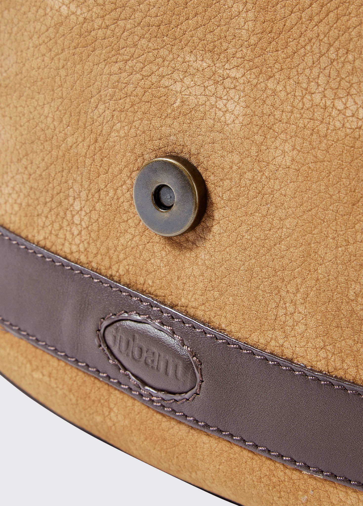 Clara Leather Saddle Bag - Brown