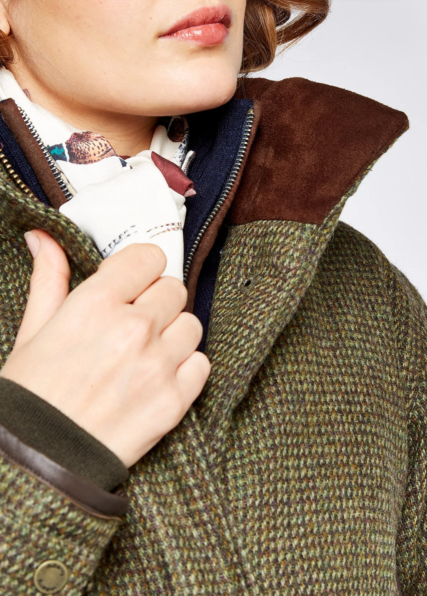 Ballynahinch Ladies' Tweed Shooting Jacket - Heath