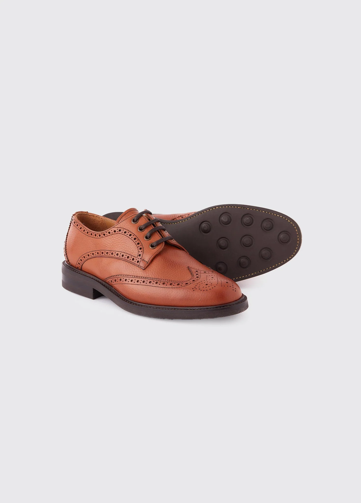 Derry Goodyear Brogue Shoes - Tan