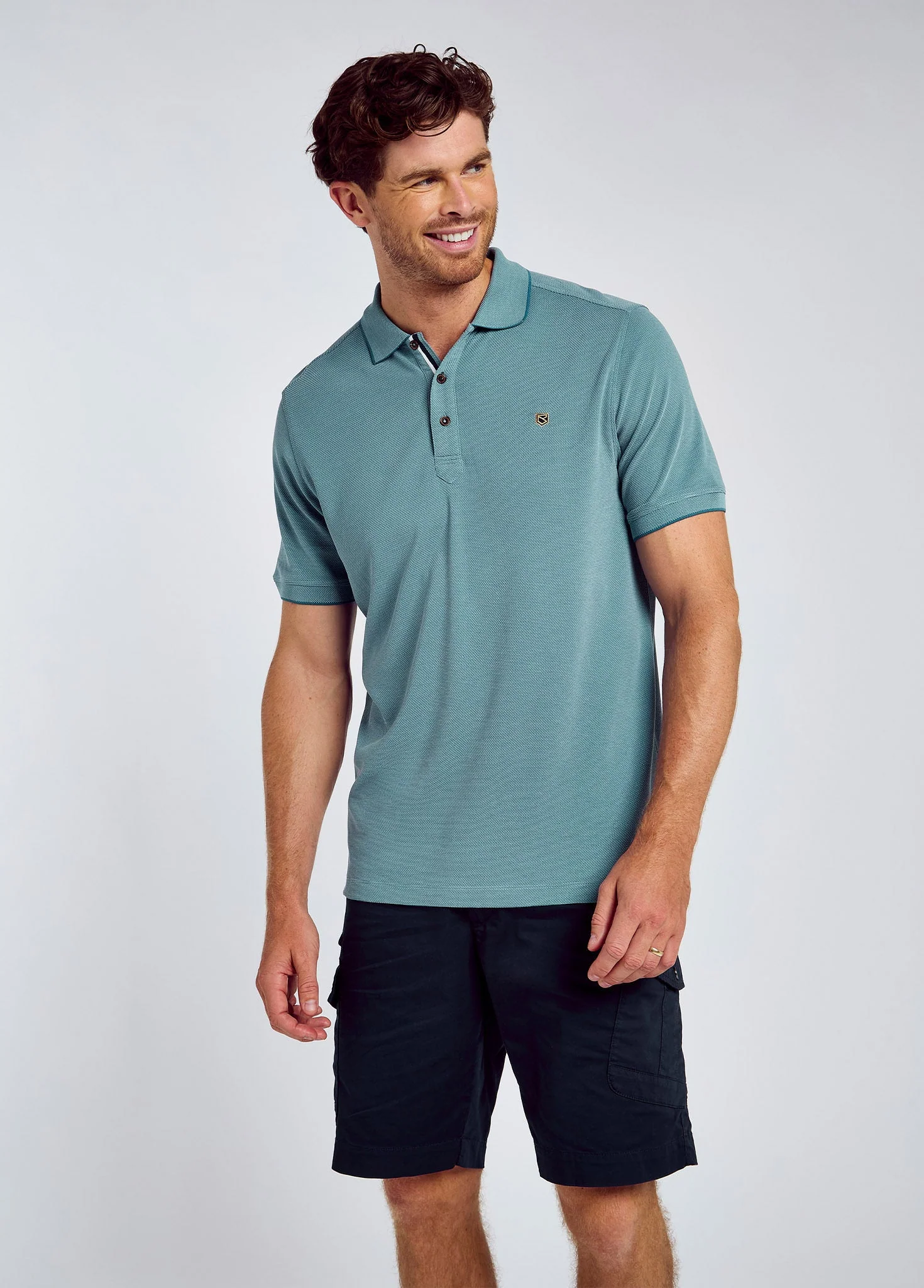 Morrison Men's Polo - Azure Blue