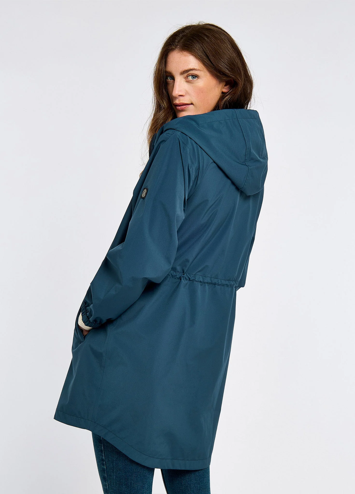 Brookside Ladies' hooded rain mac - Atlantic