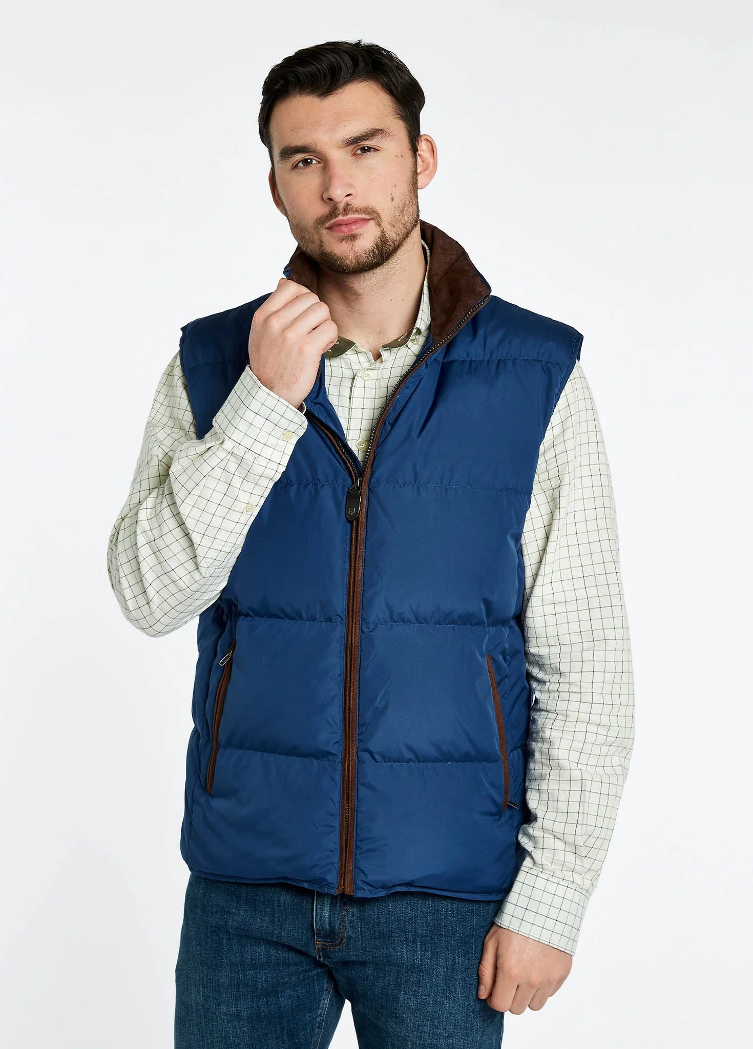 Graystown Men's Down-filled Vest - Peacock Blue