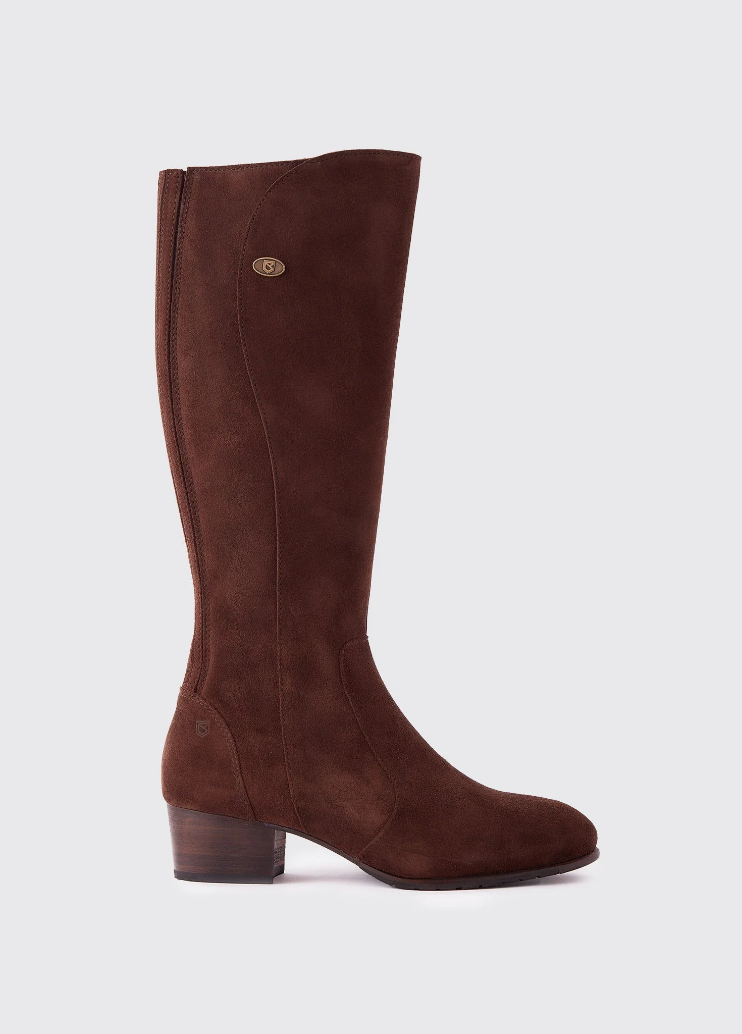 Downpatrick Knee High Suede Boot - Cigar