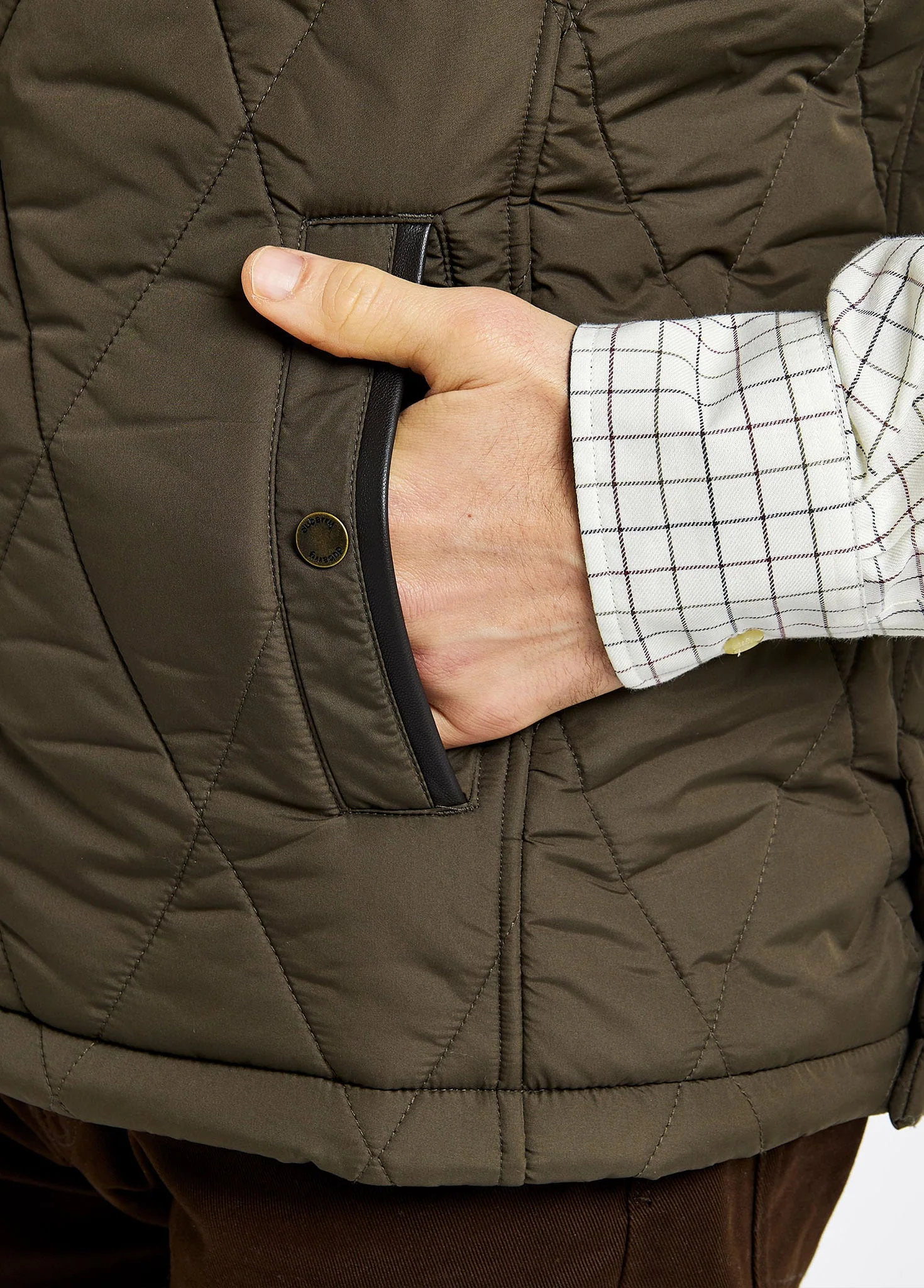 Colamber Men's Quilted Vest - Olive