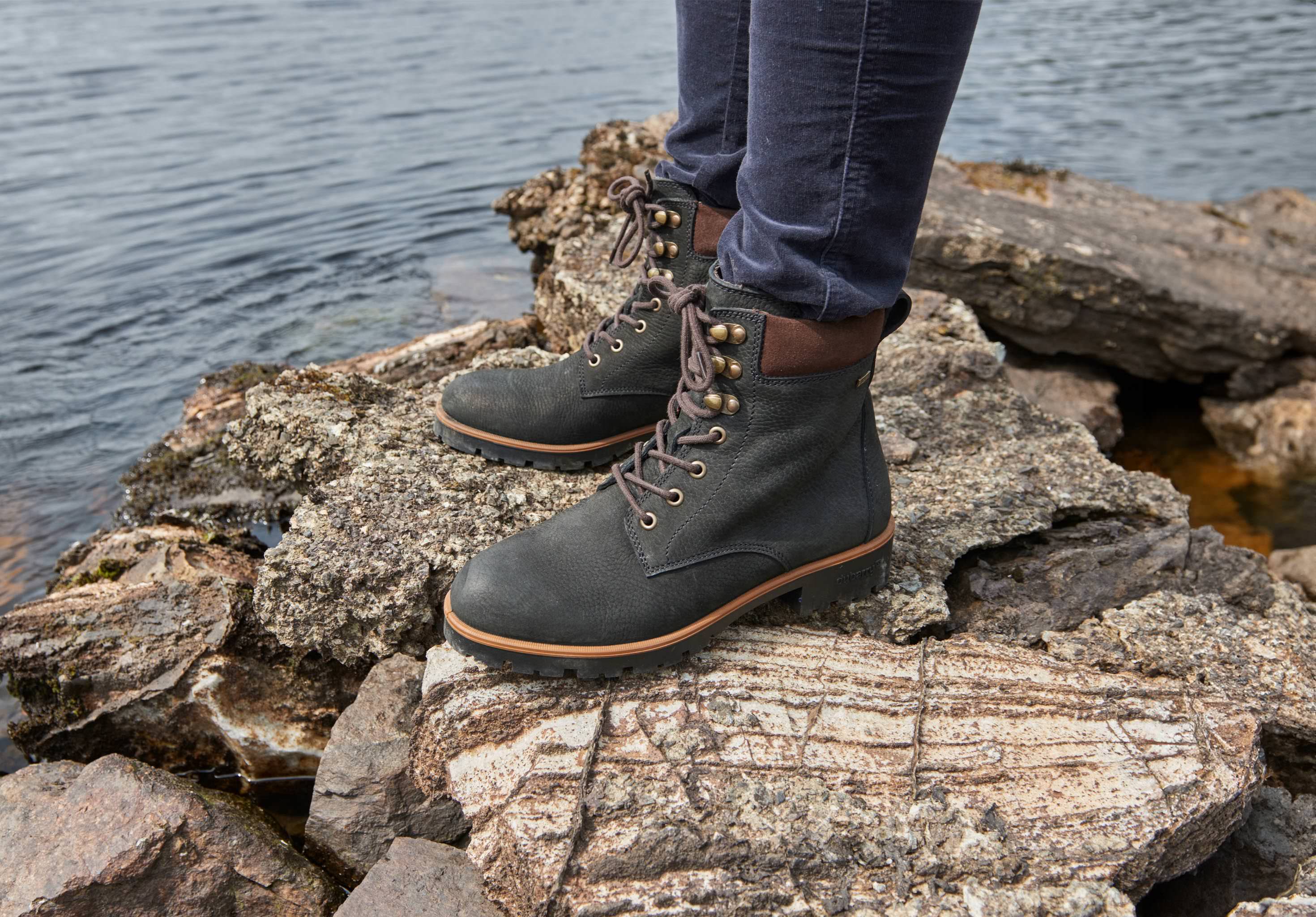 Strokestown Lace Up Ankle Boot - Black