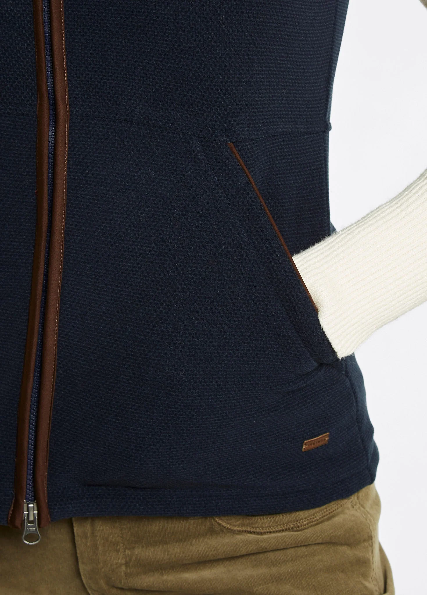 Carbury Ladies' Fleece Vest - Navy