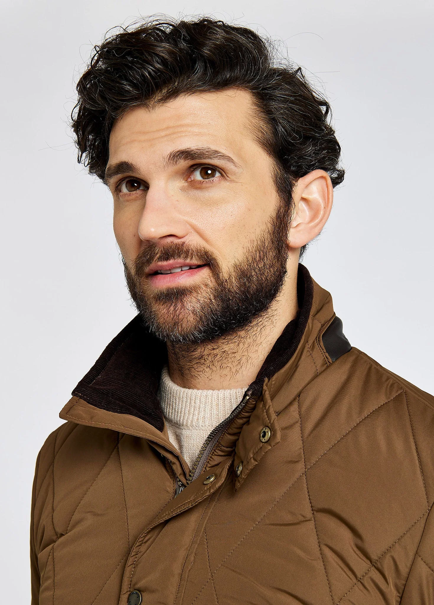 Farmley Men's Quilted Jacket - Bronze