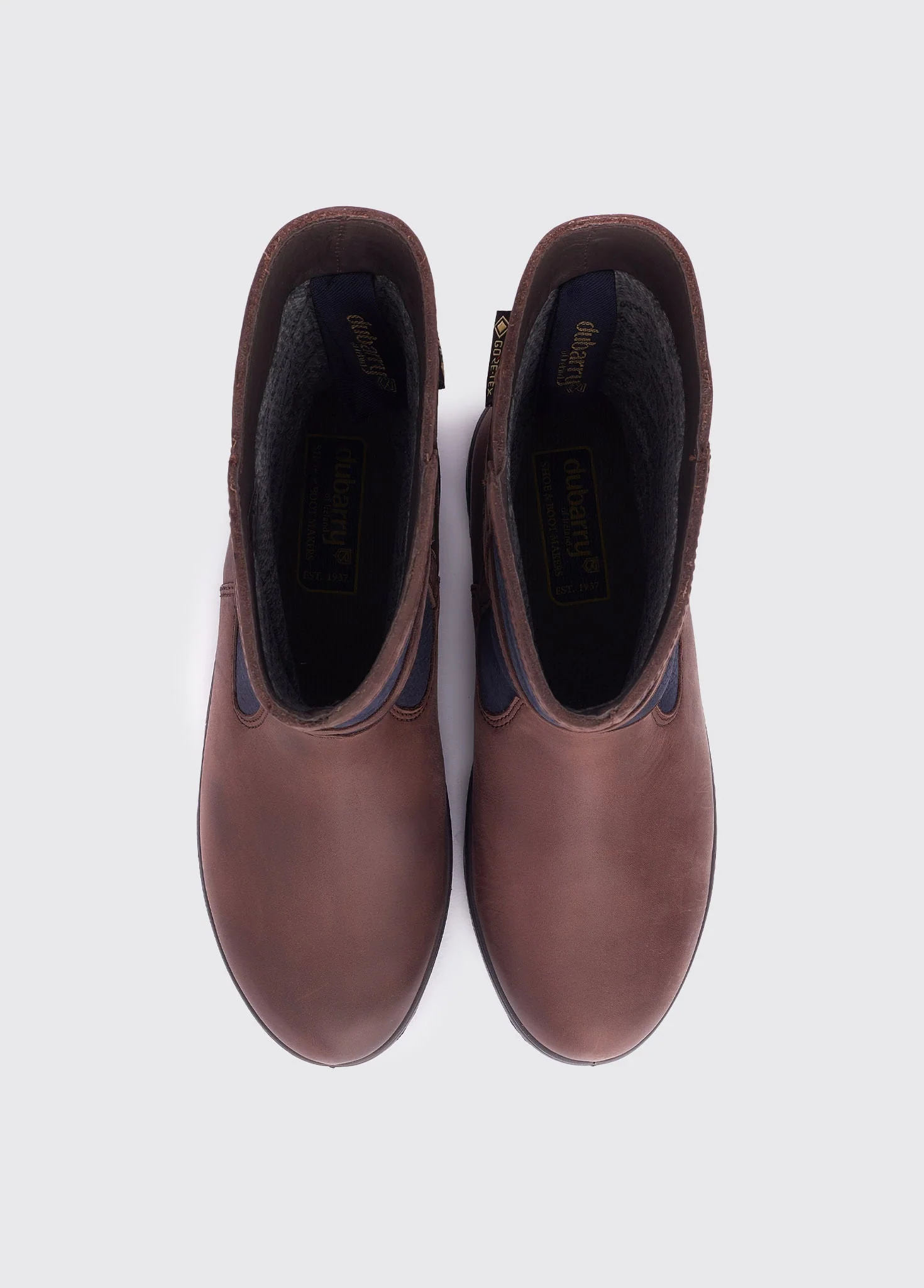 Roscommon Men's Short Rain Boot - Navy/Brown