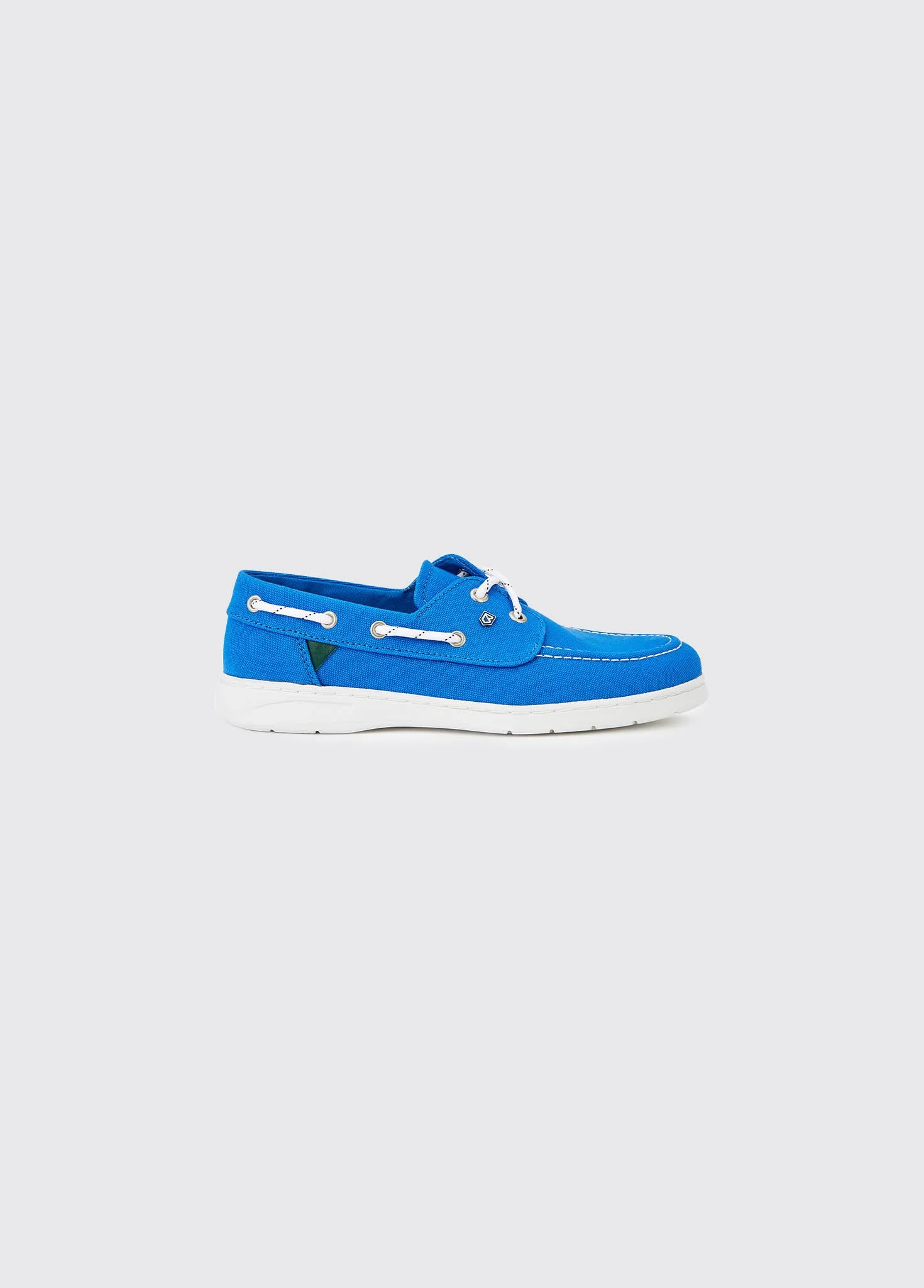 Biarritz Canvas Boat Shoe - Blue Mist