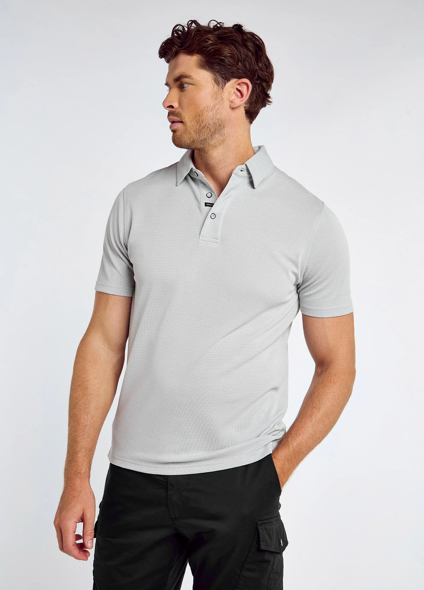 Gilligan Men's Tencel™ Modal polo - Grey