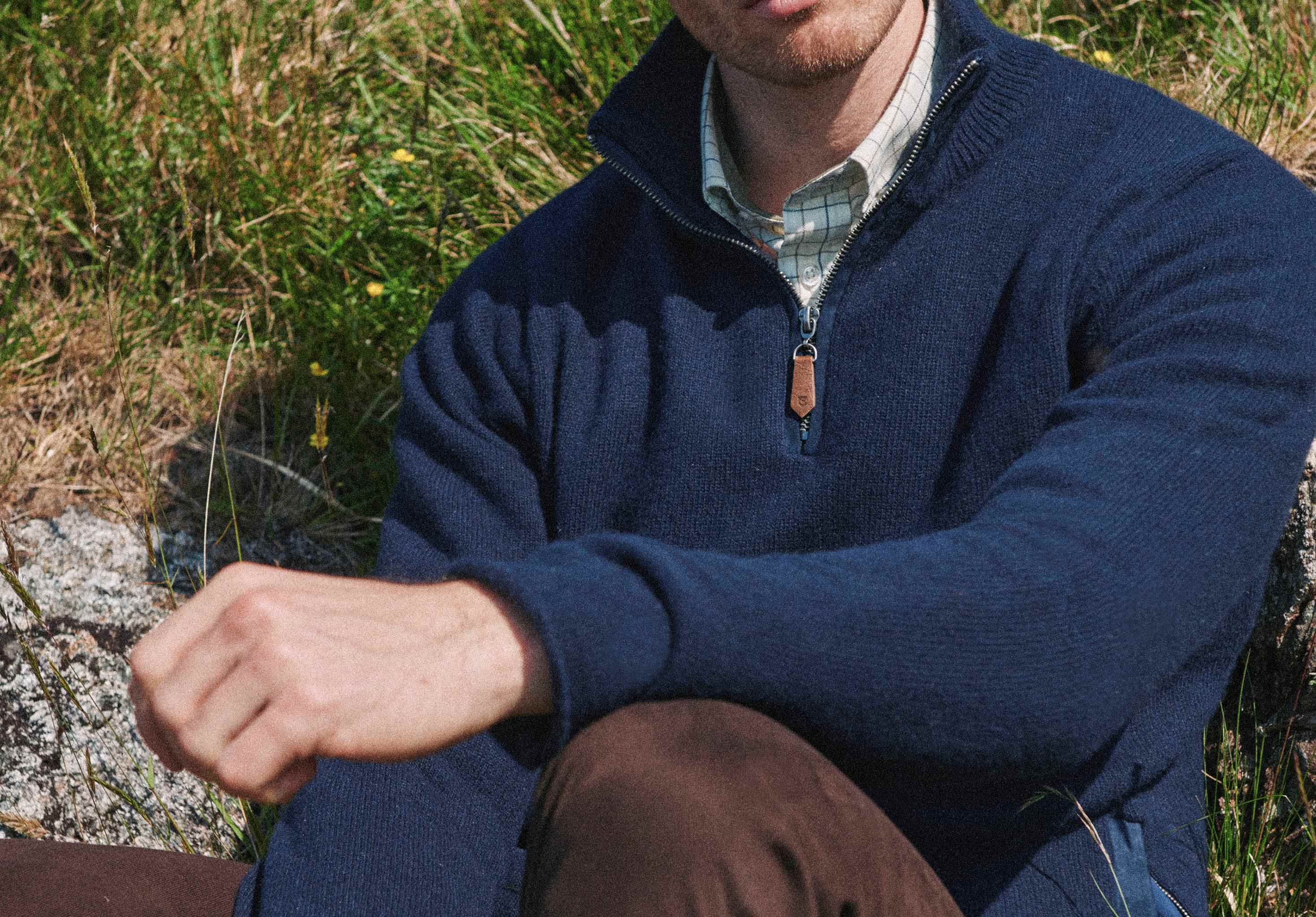 Feeney Men's Windproof Sweater - Navy