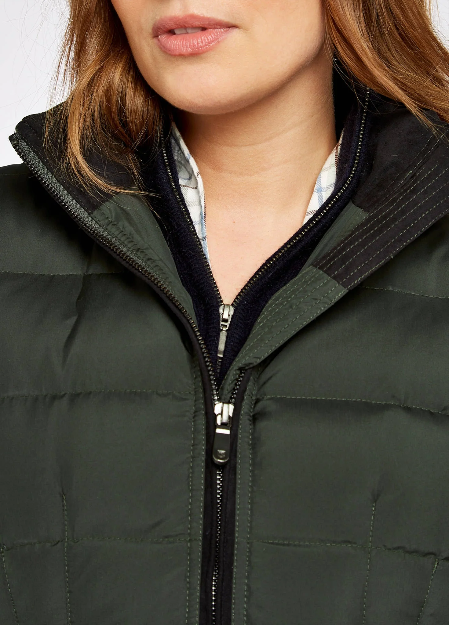 Spiddal Ladies' Quilted Vest - Spruce