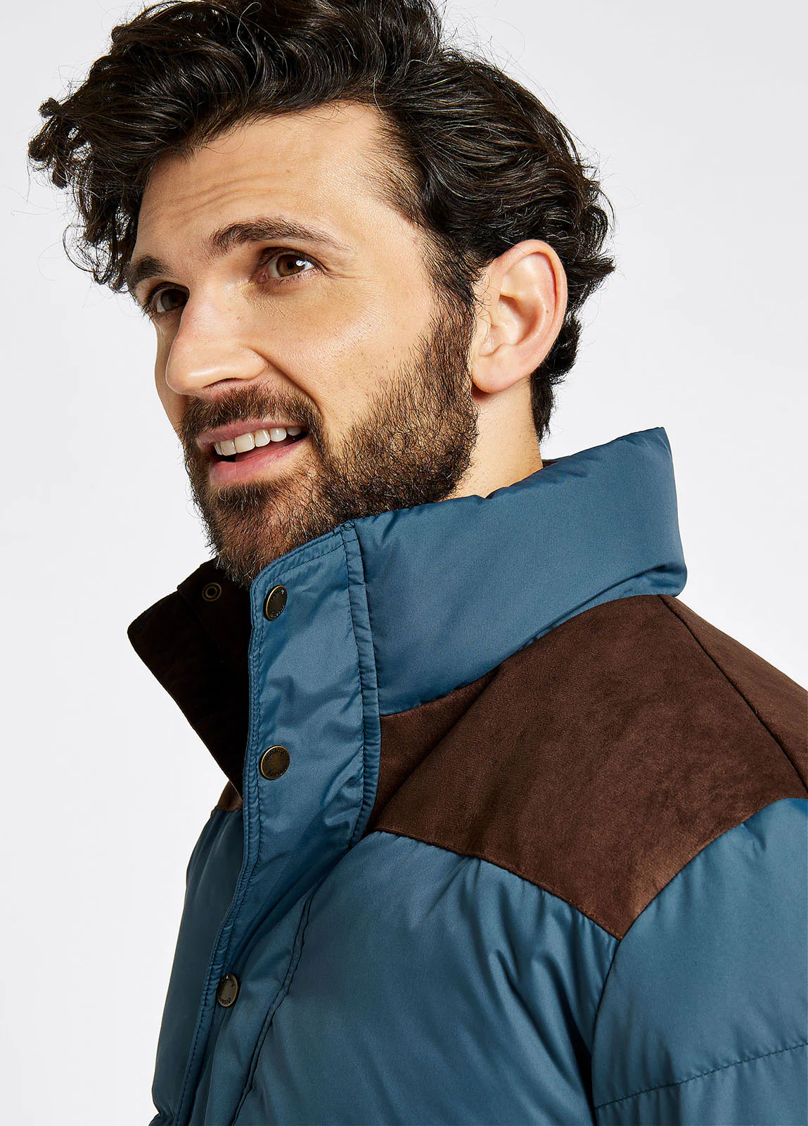 Talbot Men's Down Filled Jacket - Steel - Sample