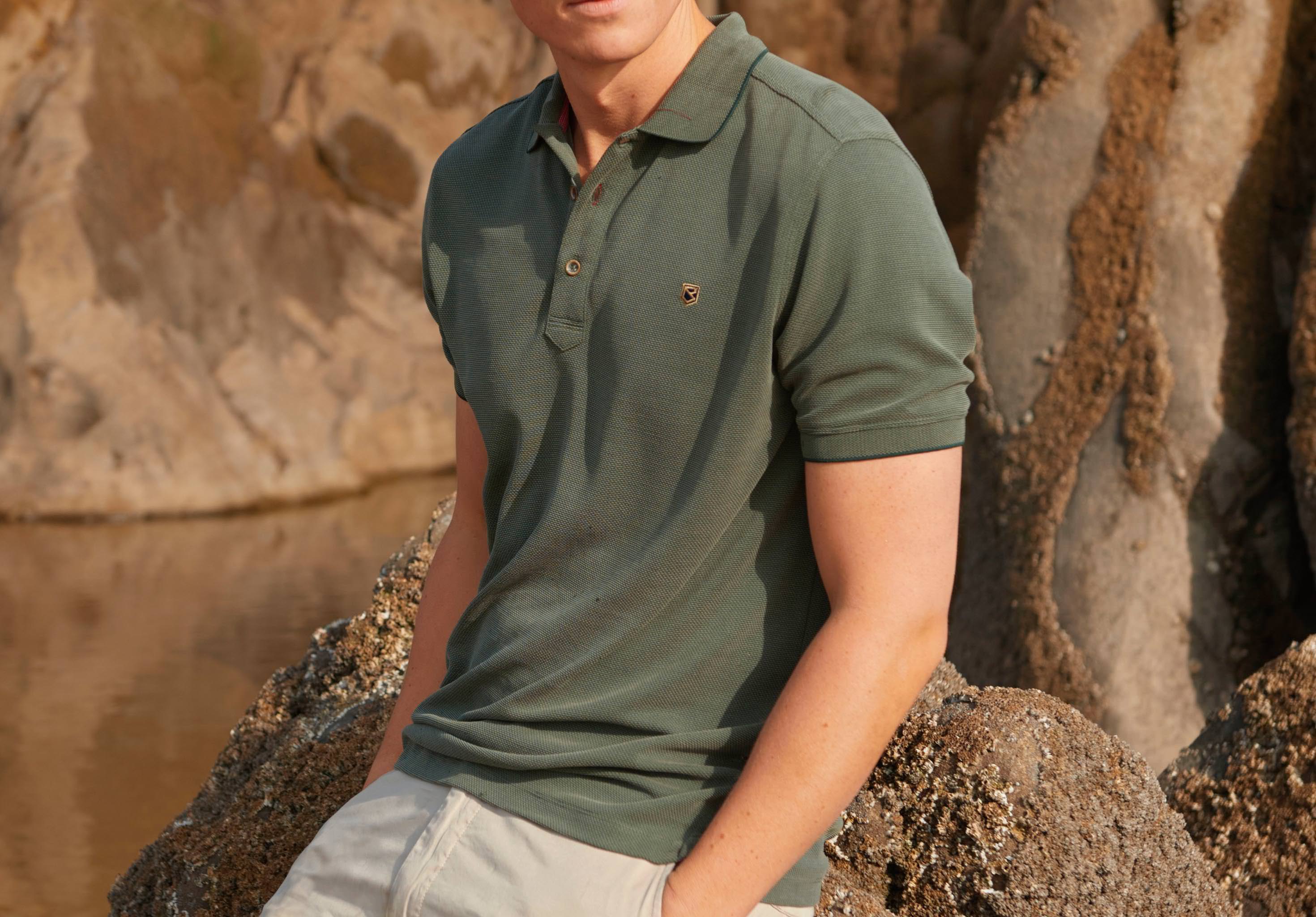 Morrison Men's Polo - Pesto