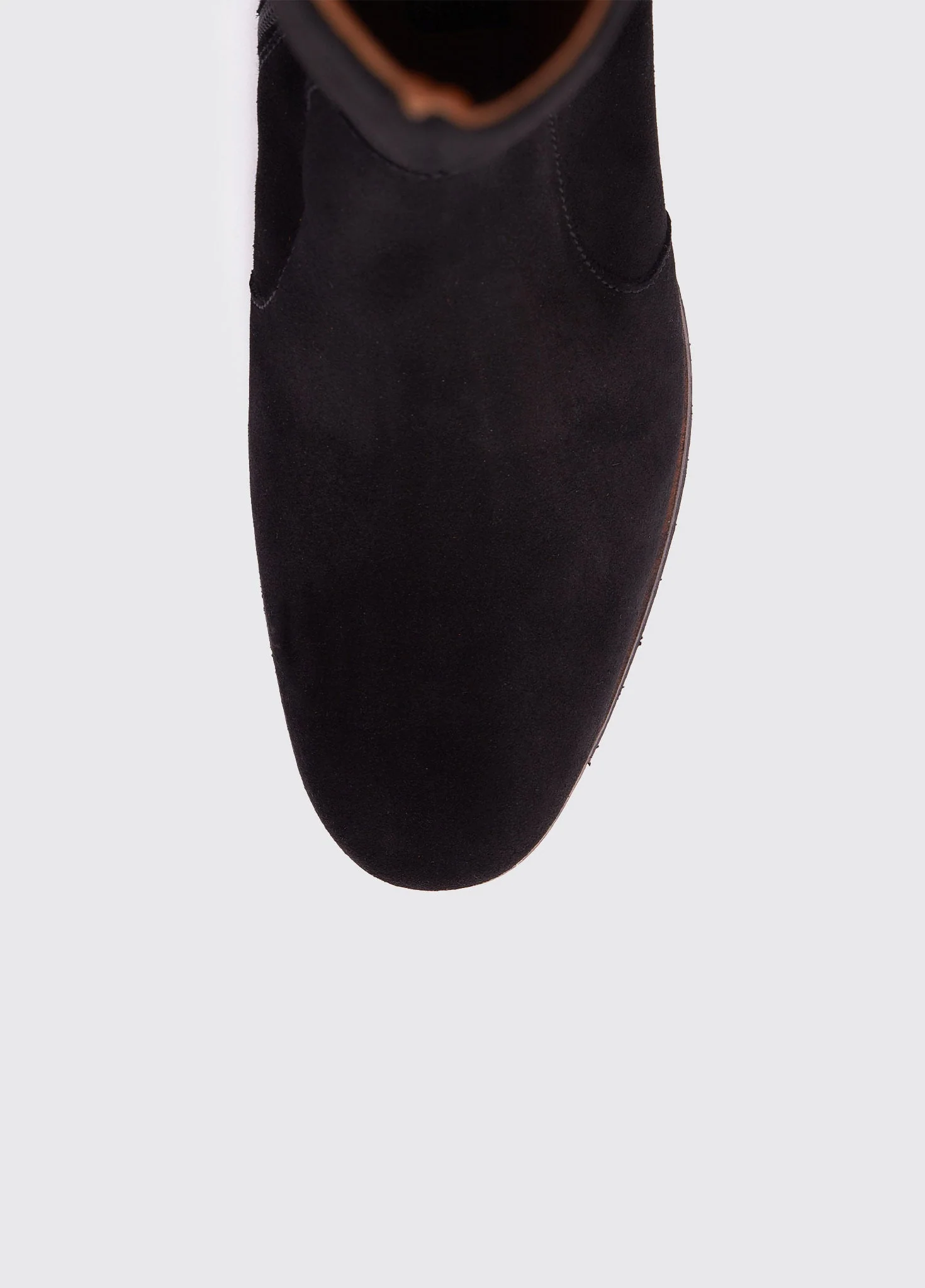 Downpatrick Knee High Suede Boot - Black