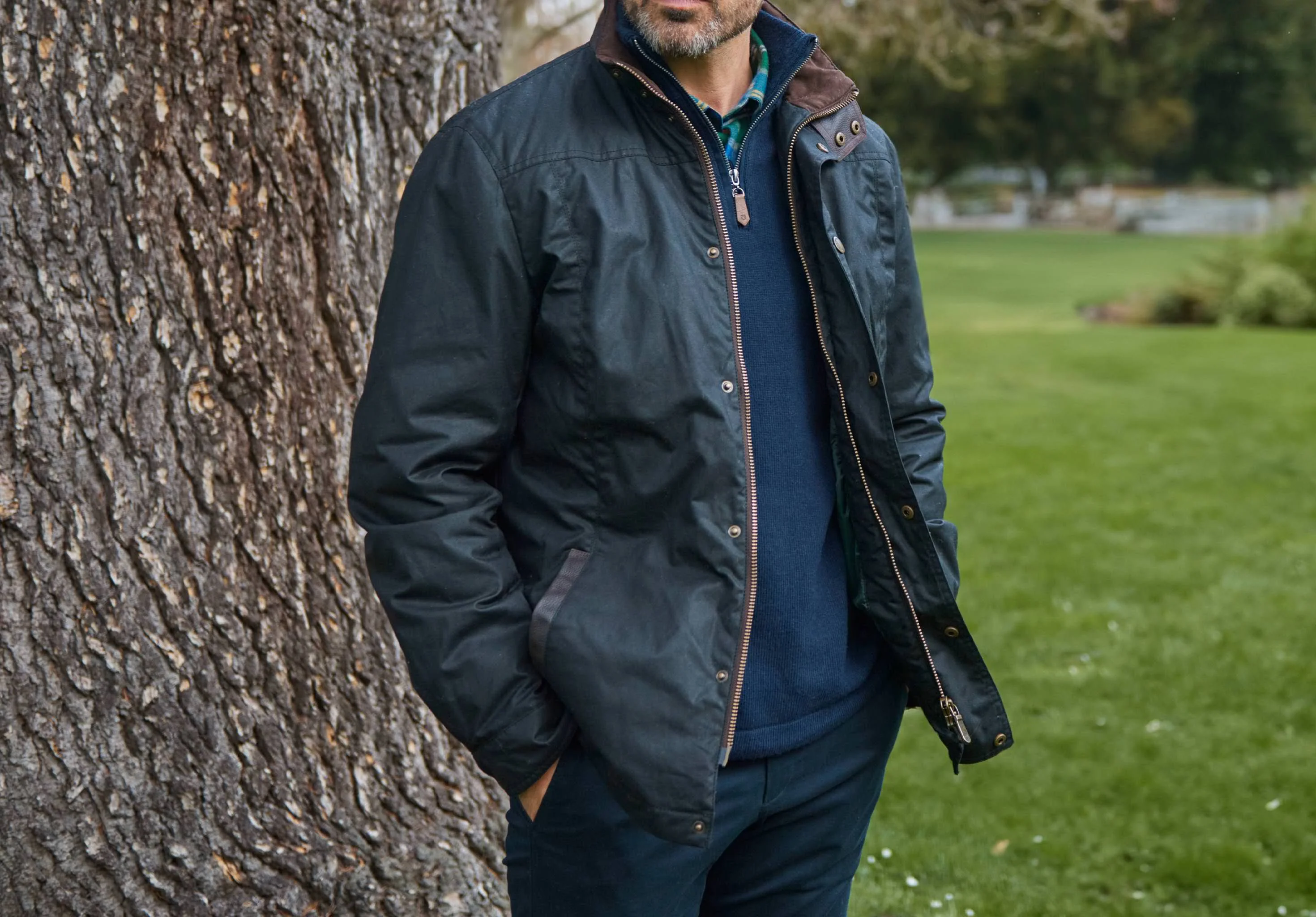 Carrickfergus Men's Waxed Cotton Jacket - Black